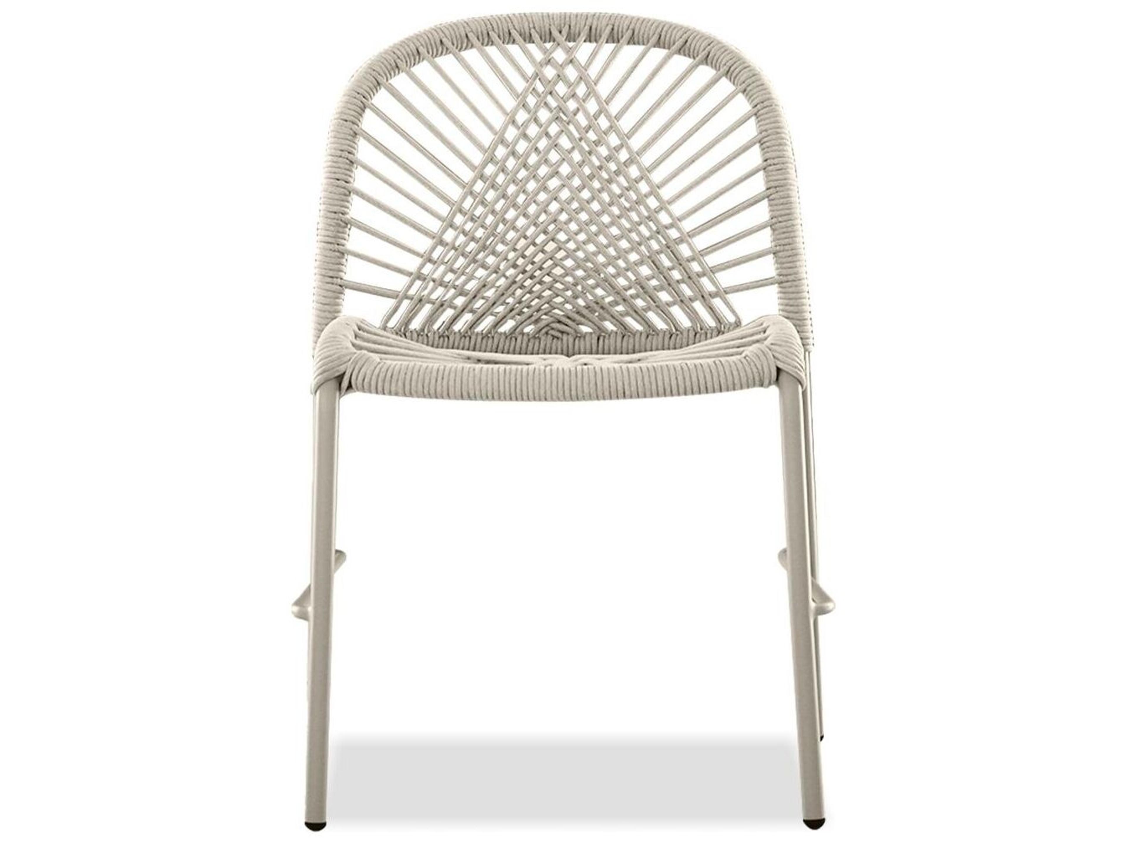Mobital Kamari White Armless Dining Chair