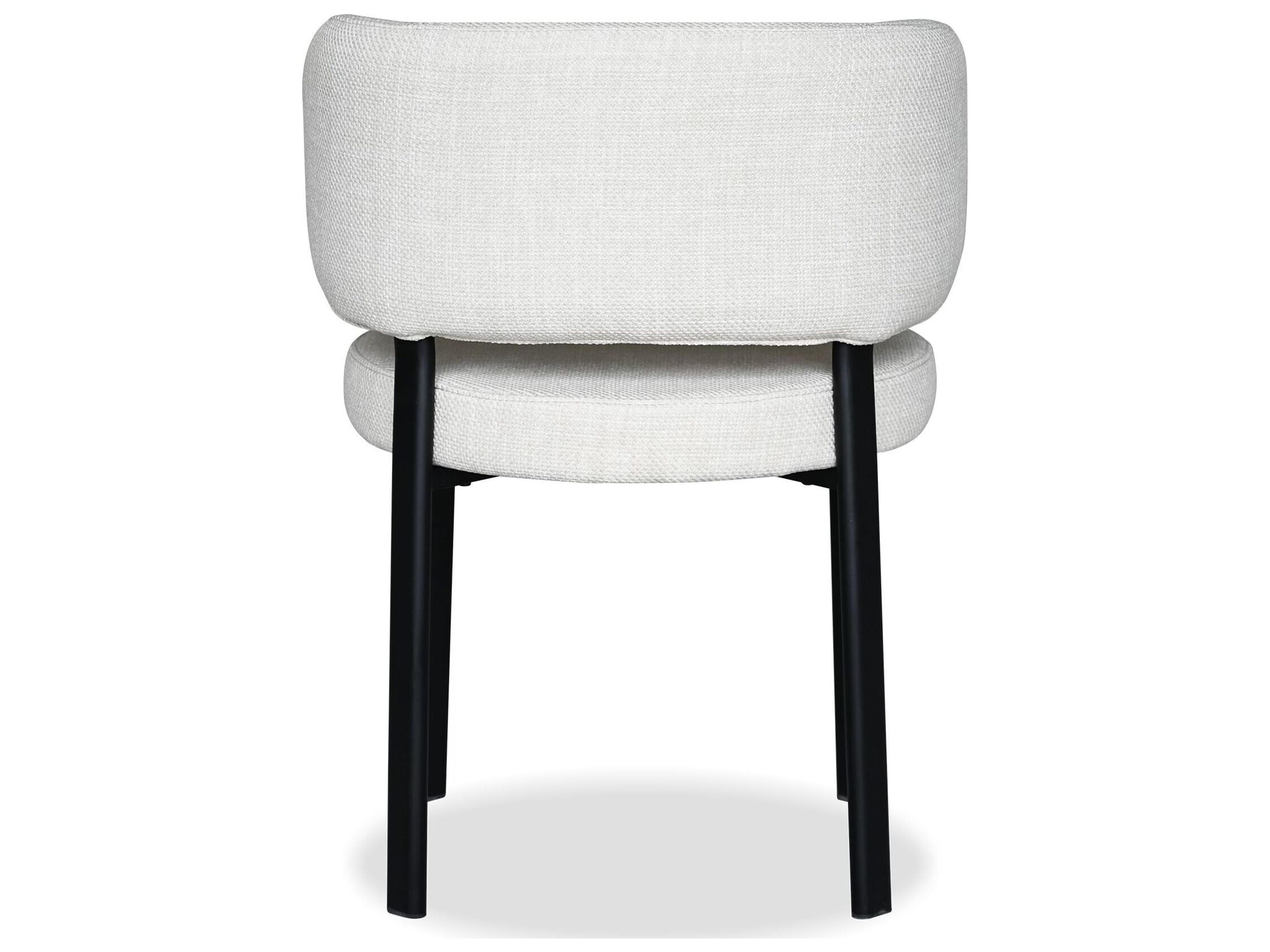 Mobital Lily Black Upholstered Armless Dining Chair