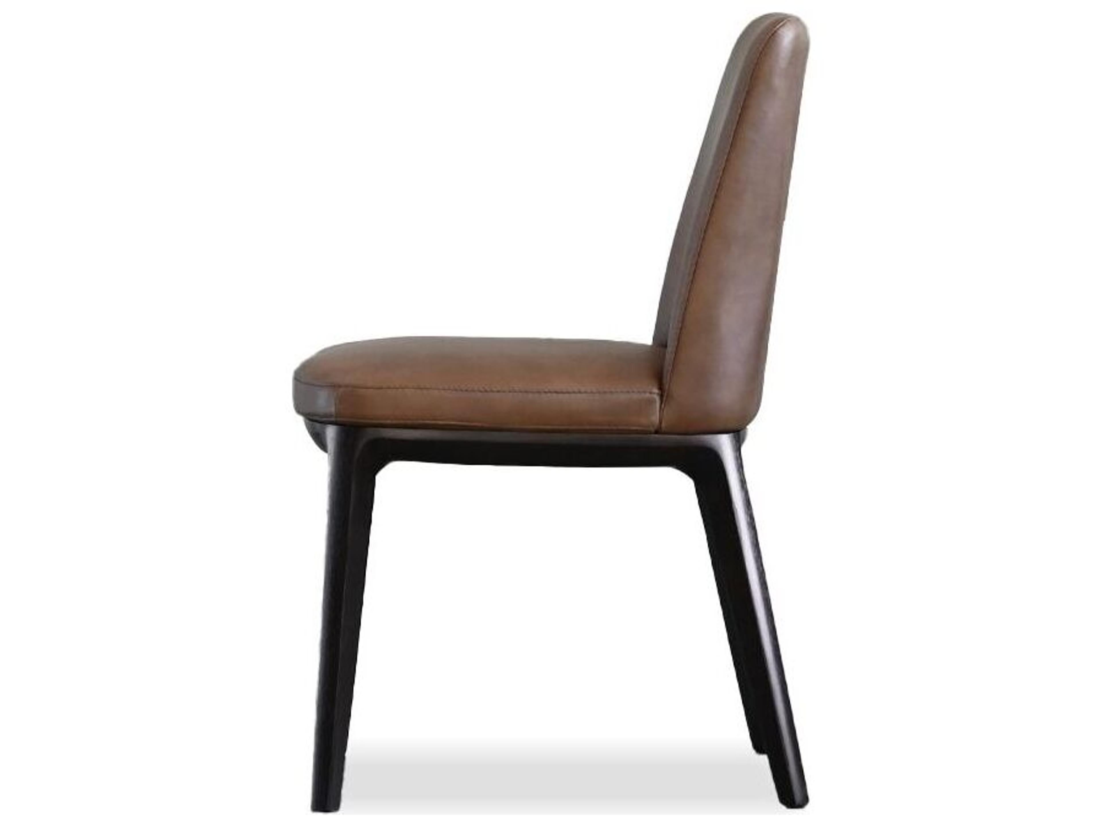 Mobital Maven Brown Leather Armless Dining Chair