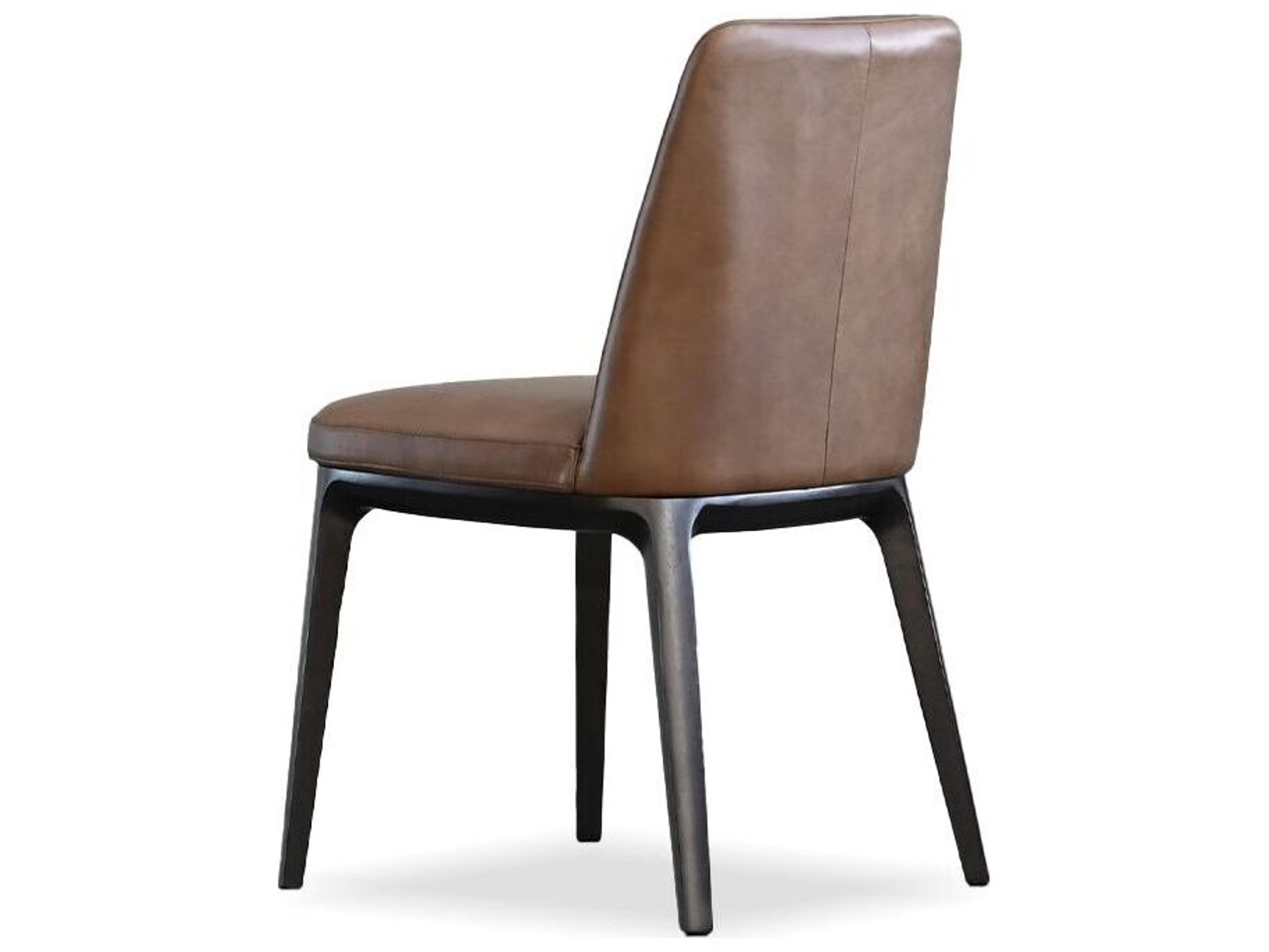 Mobital Maven Brown Leather Armless Dining Chair
