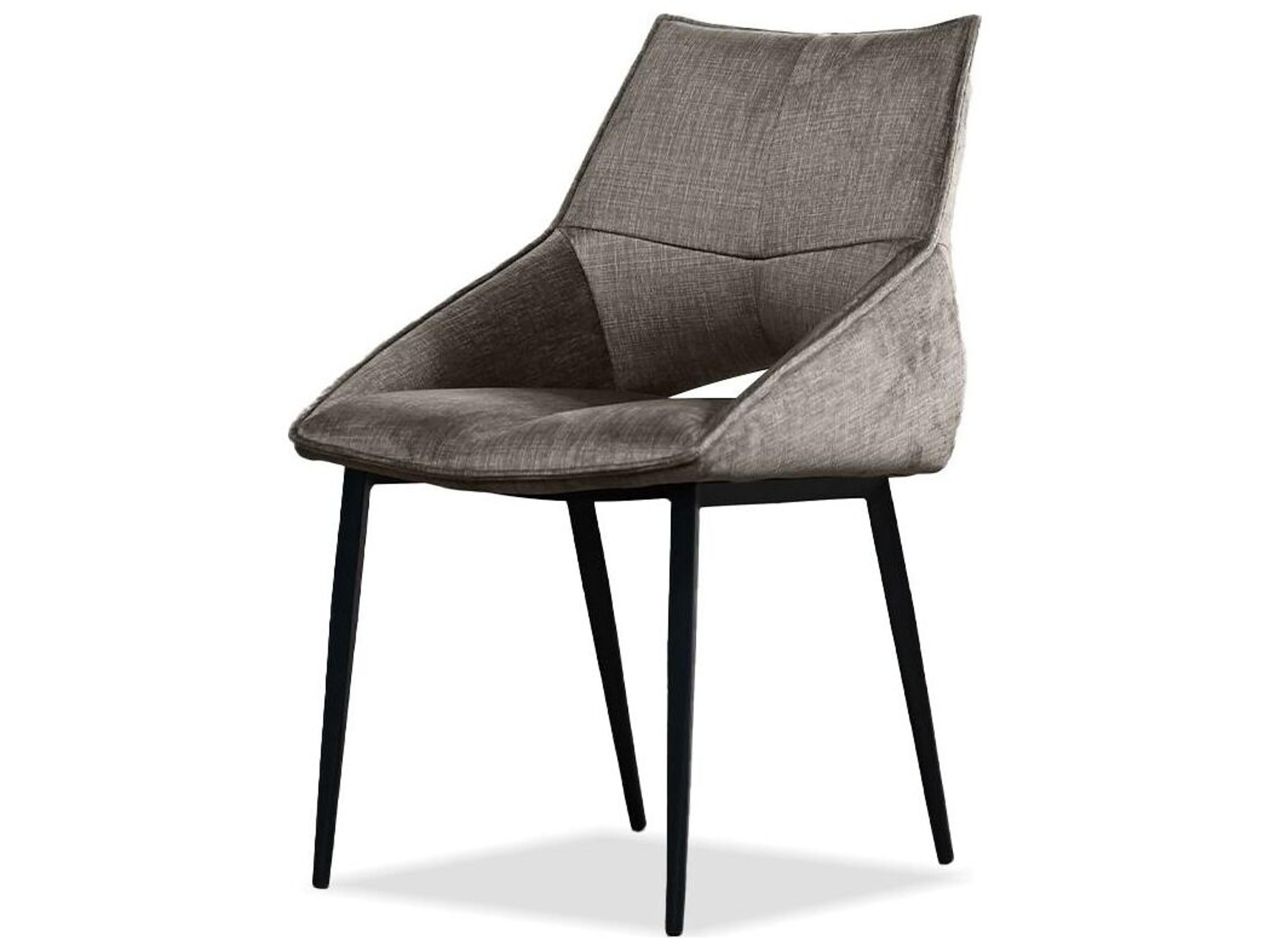 Nova Gray Upholstered Armless Dining Chair Set of 2