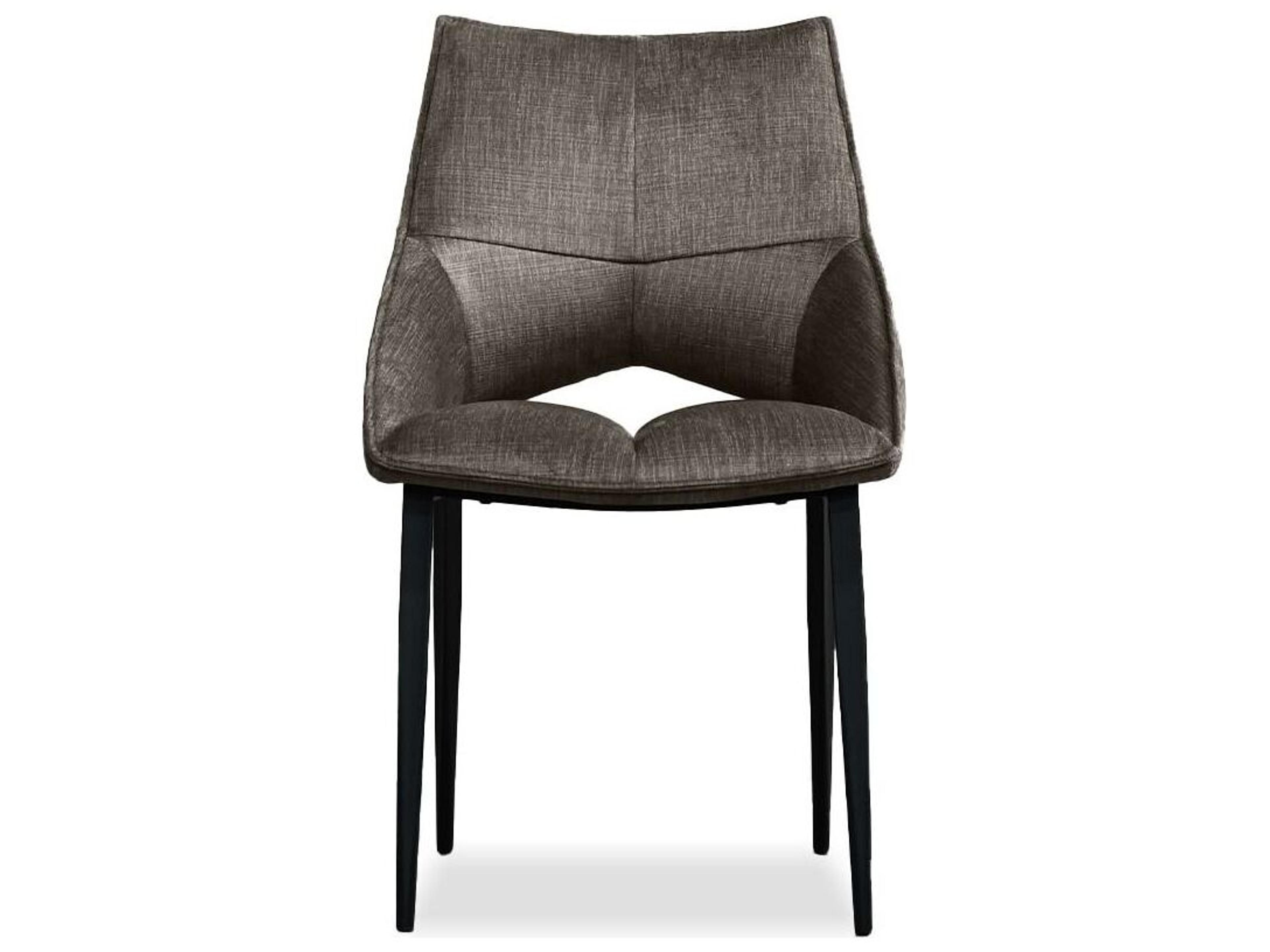 Mobital Nova Gray Upholstered Armless Dining Chair Set of 2