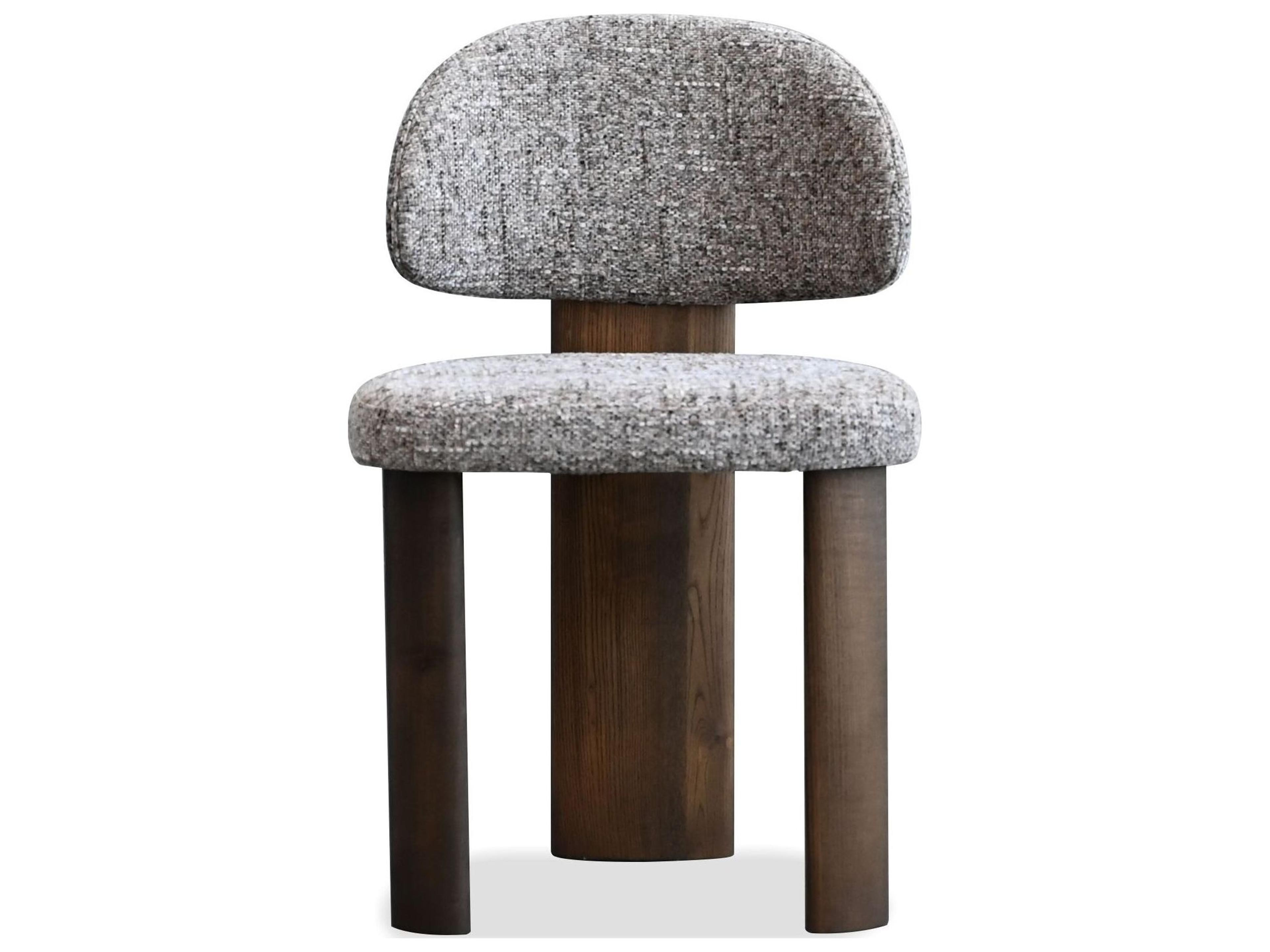 Mobital Sake Plywood Brown Upholstered Armless Dining Chair Set of 2