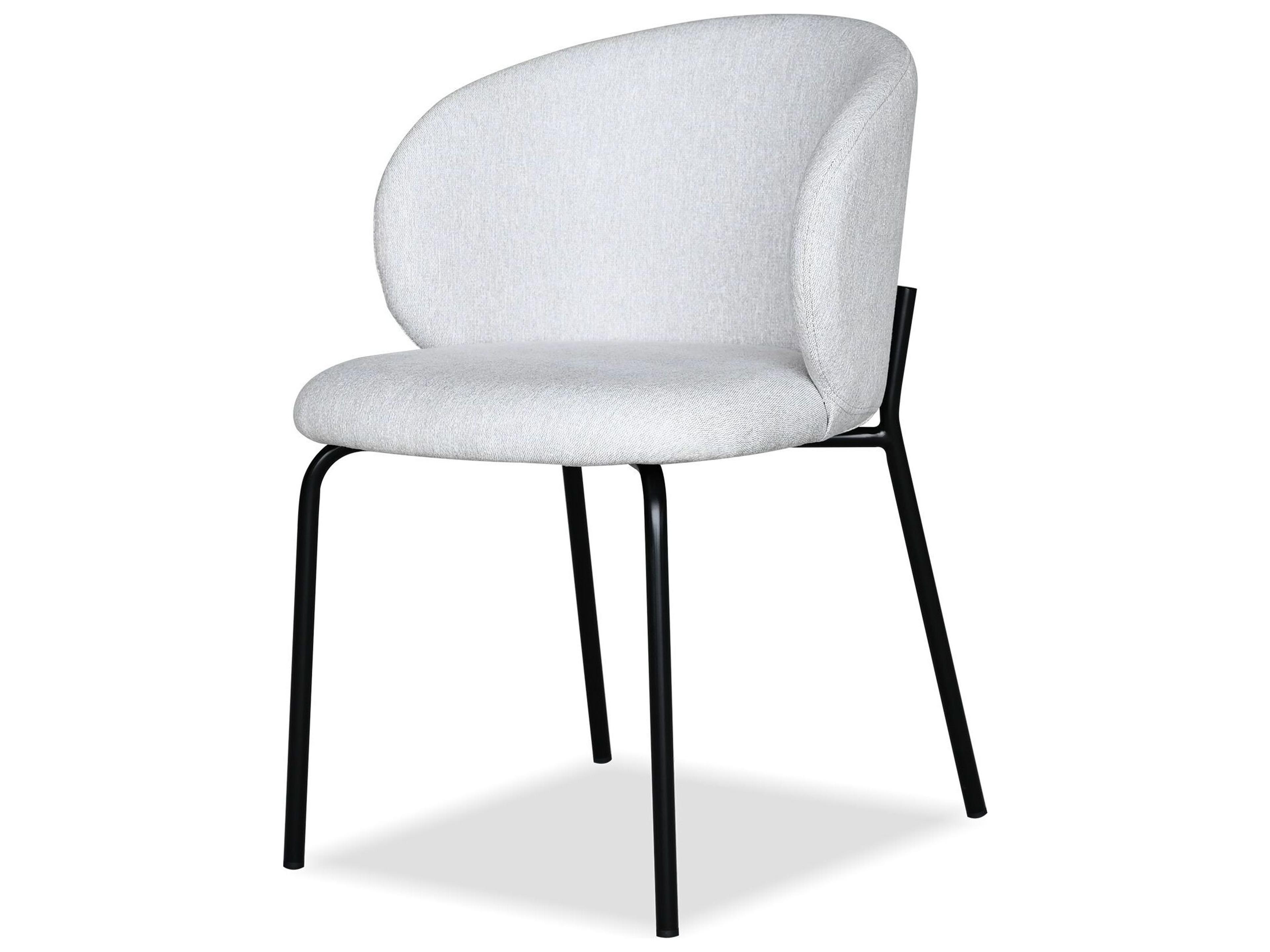 Shepley Black Upholstered Armless Dining Chair