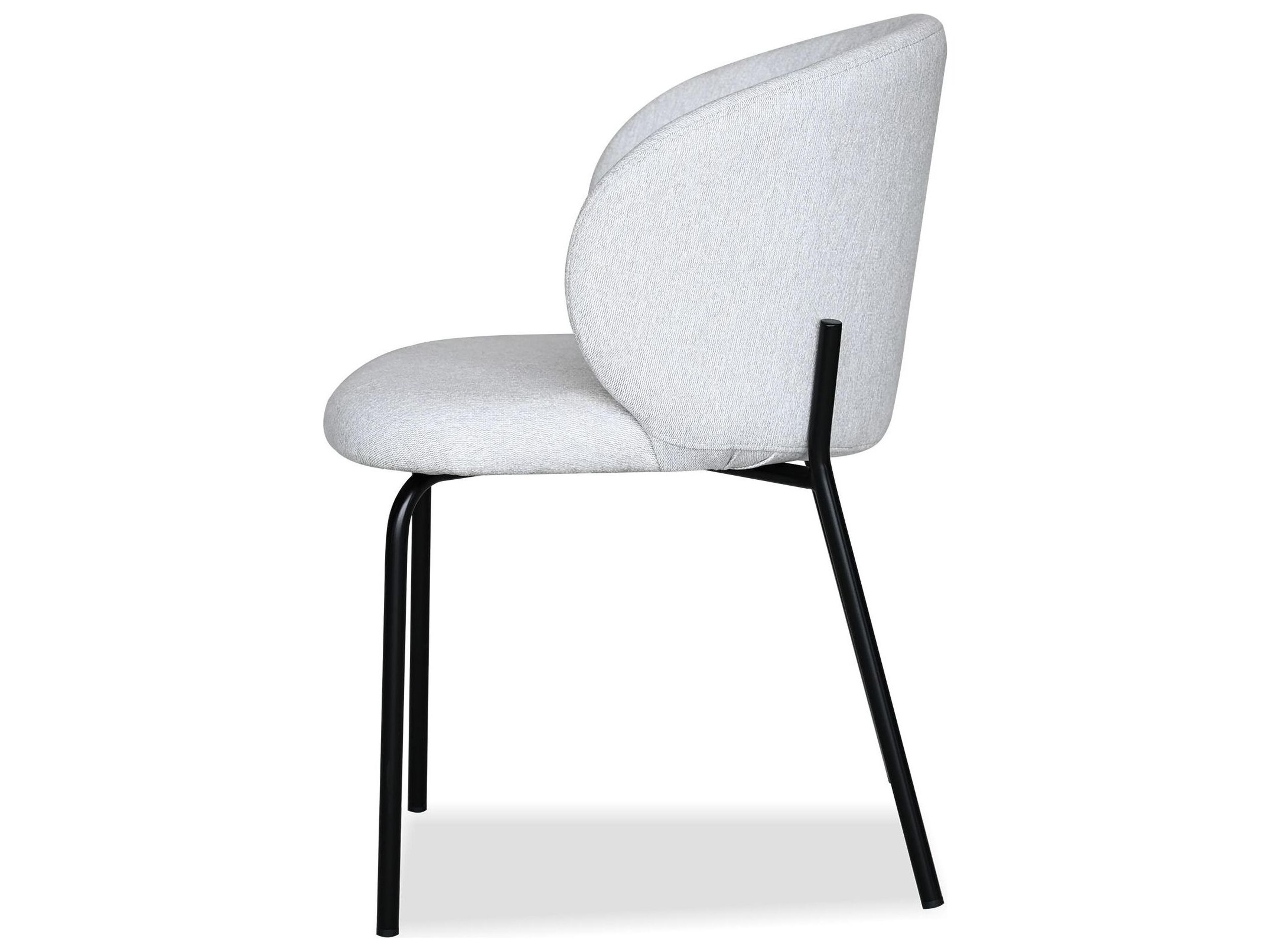 Mobital Shepley Black Upholstered Armless Dining Chair