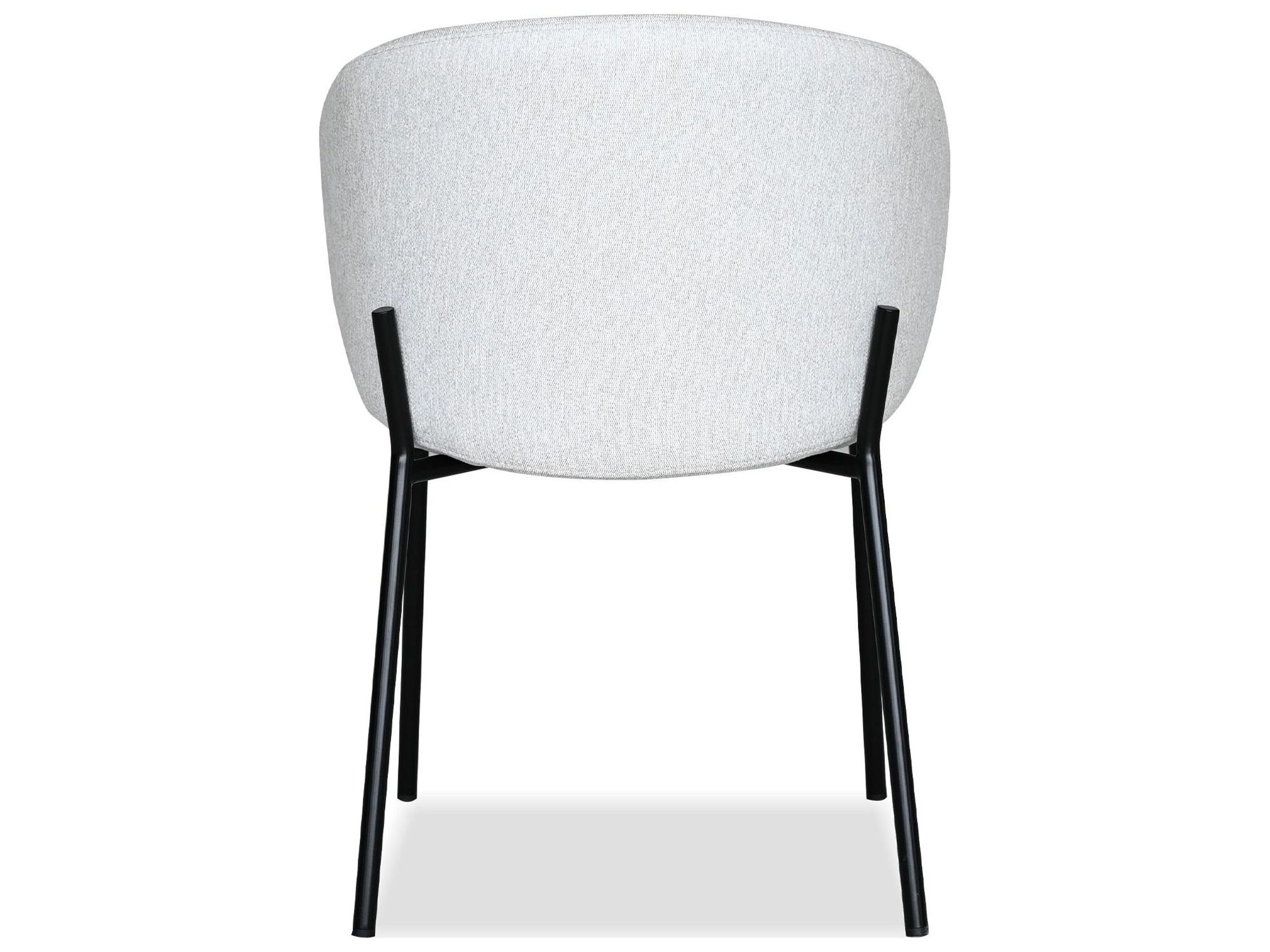 Mobital Shepley Black Upholstered Armless Dining Chair
