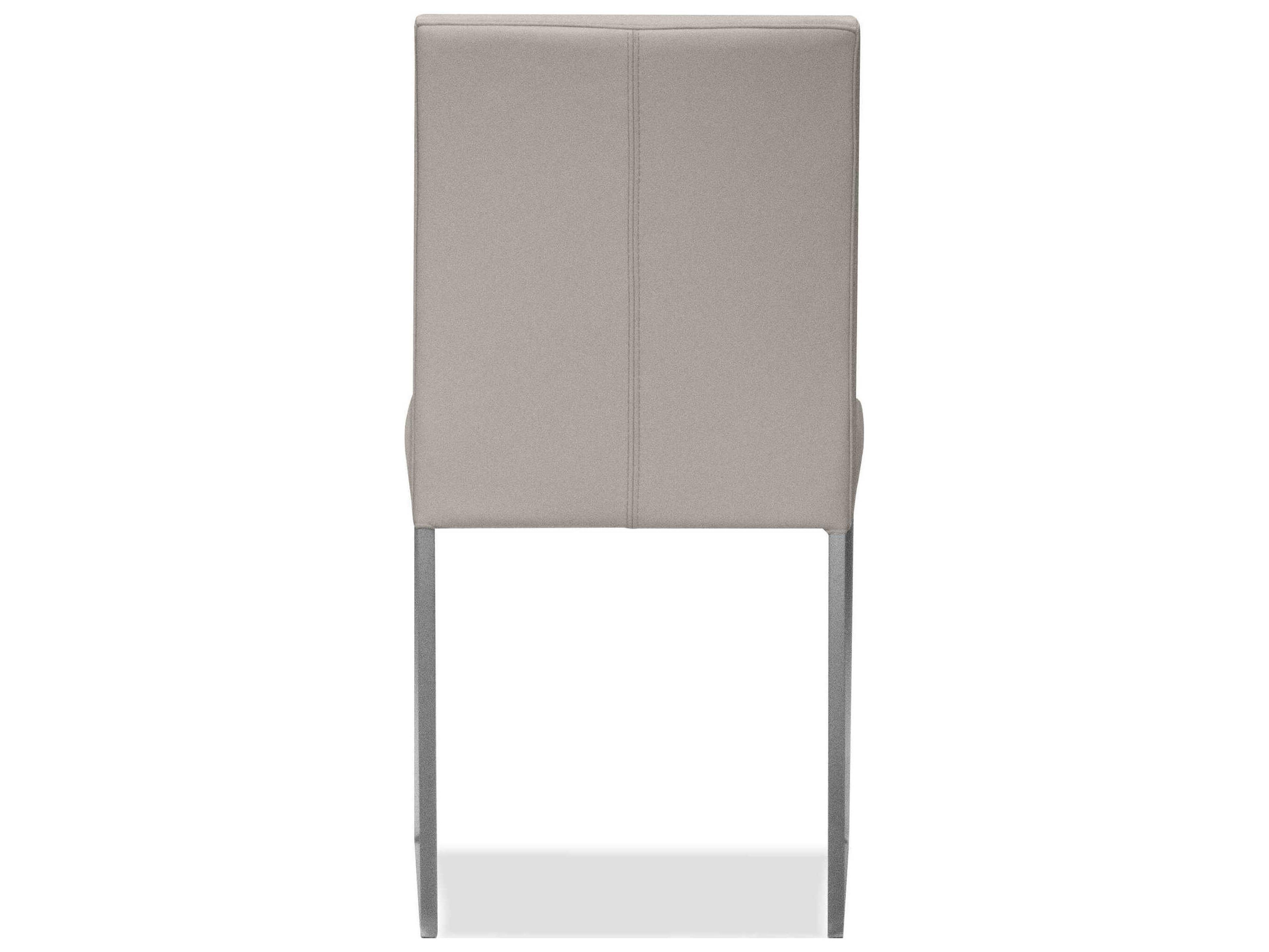 Mobital Tate Beige Leather Armless Dining Chair