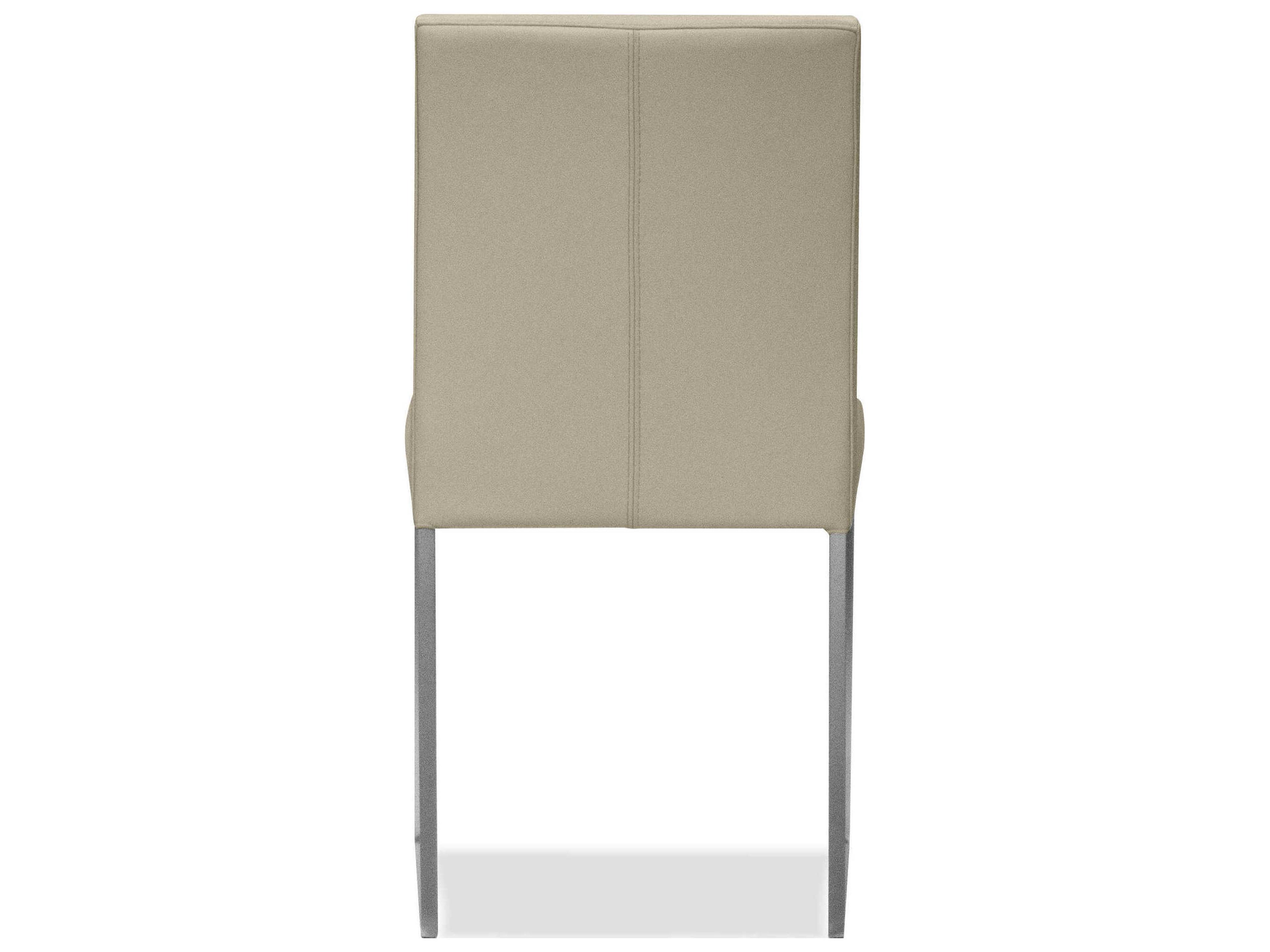 Mobital Tate Champagne Leather Armless Dining Chair