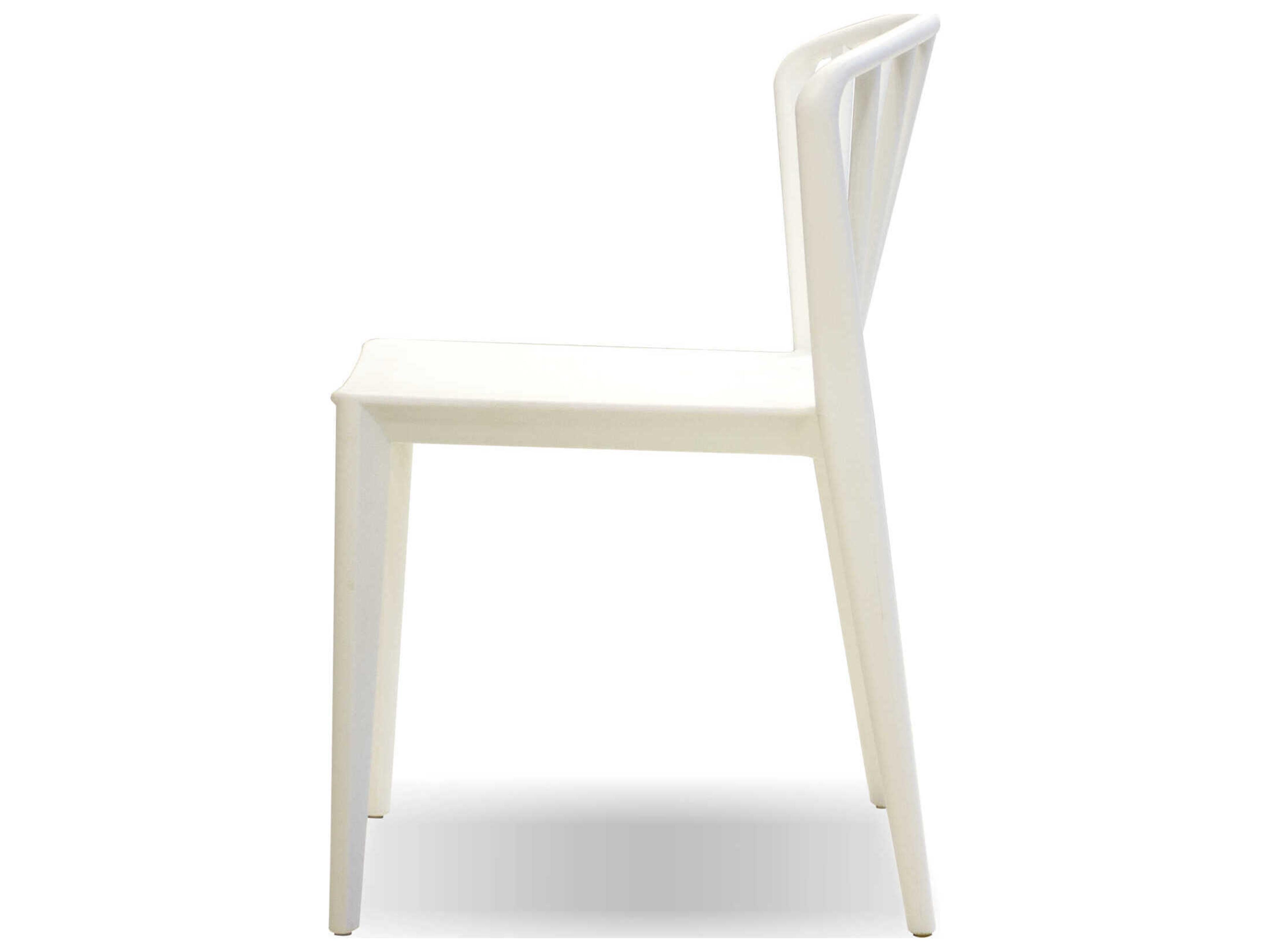 Mobital Windsor White Armless Dining Chair