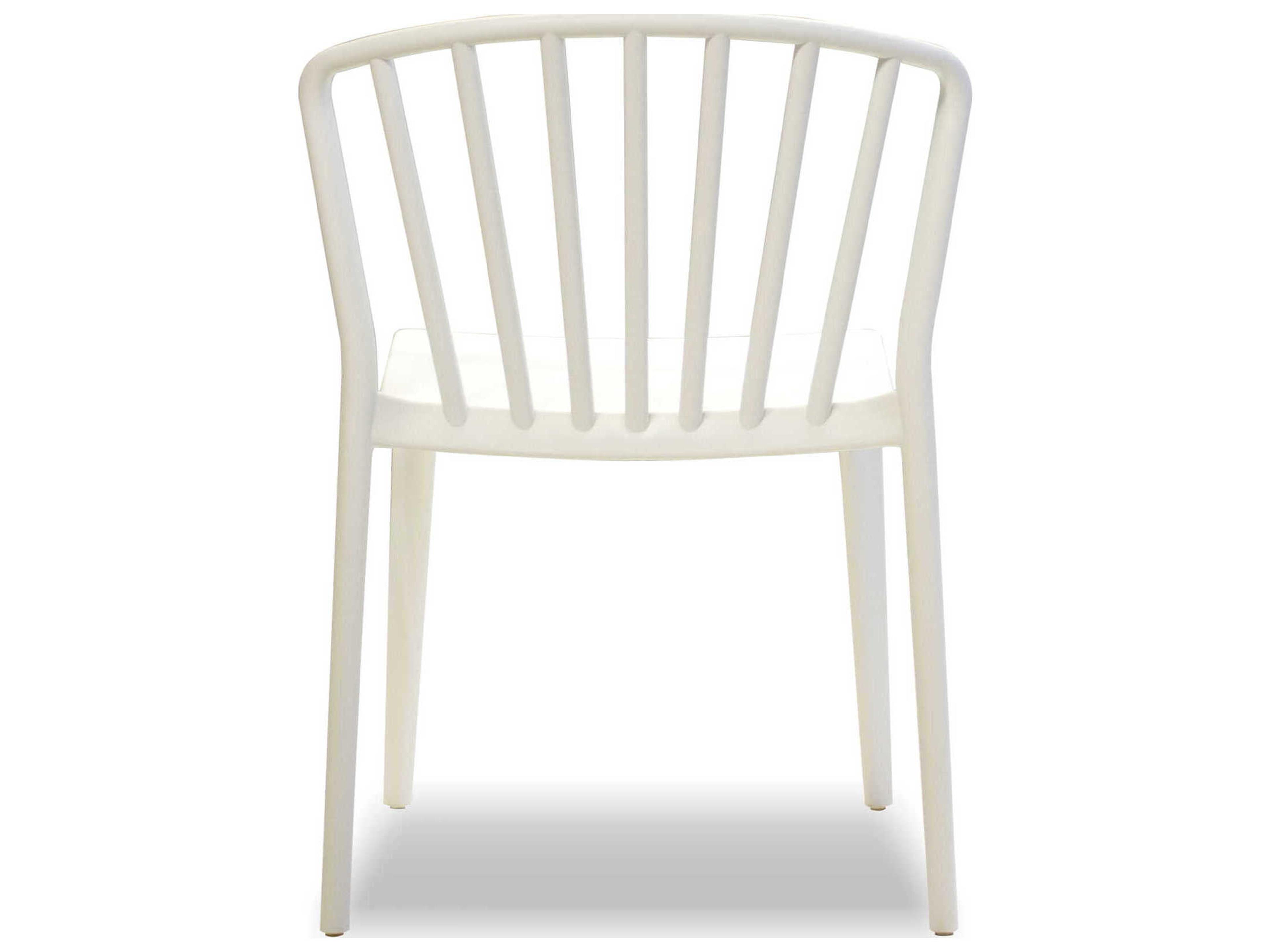 Mobital Windsor White Armless Dining Chair
