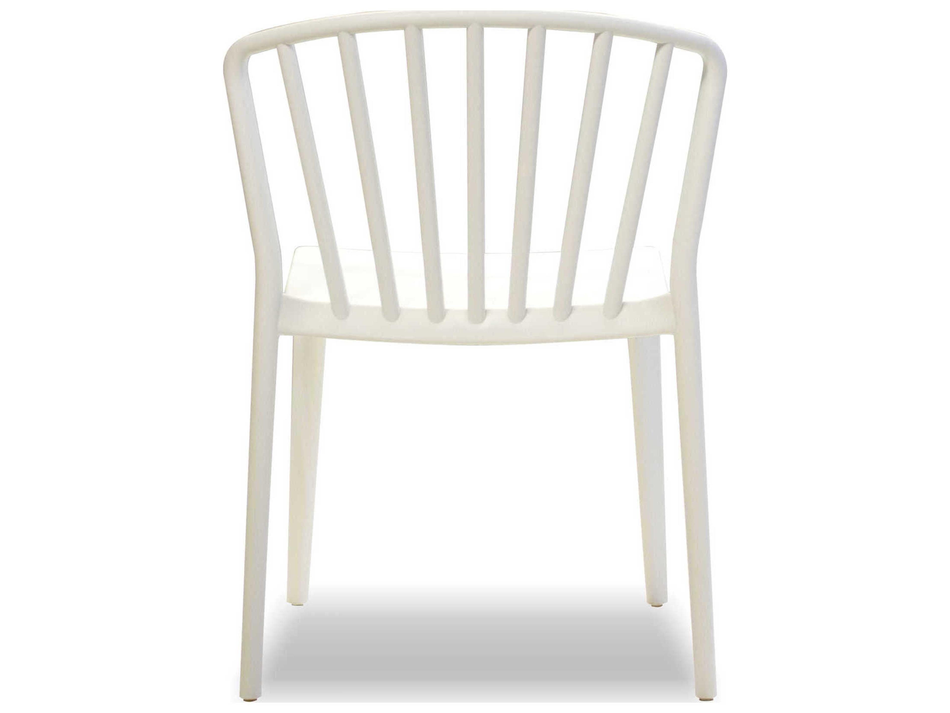 Mobital Windsor White Armless Dining Chair