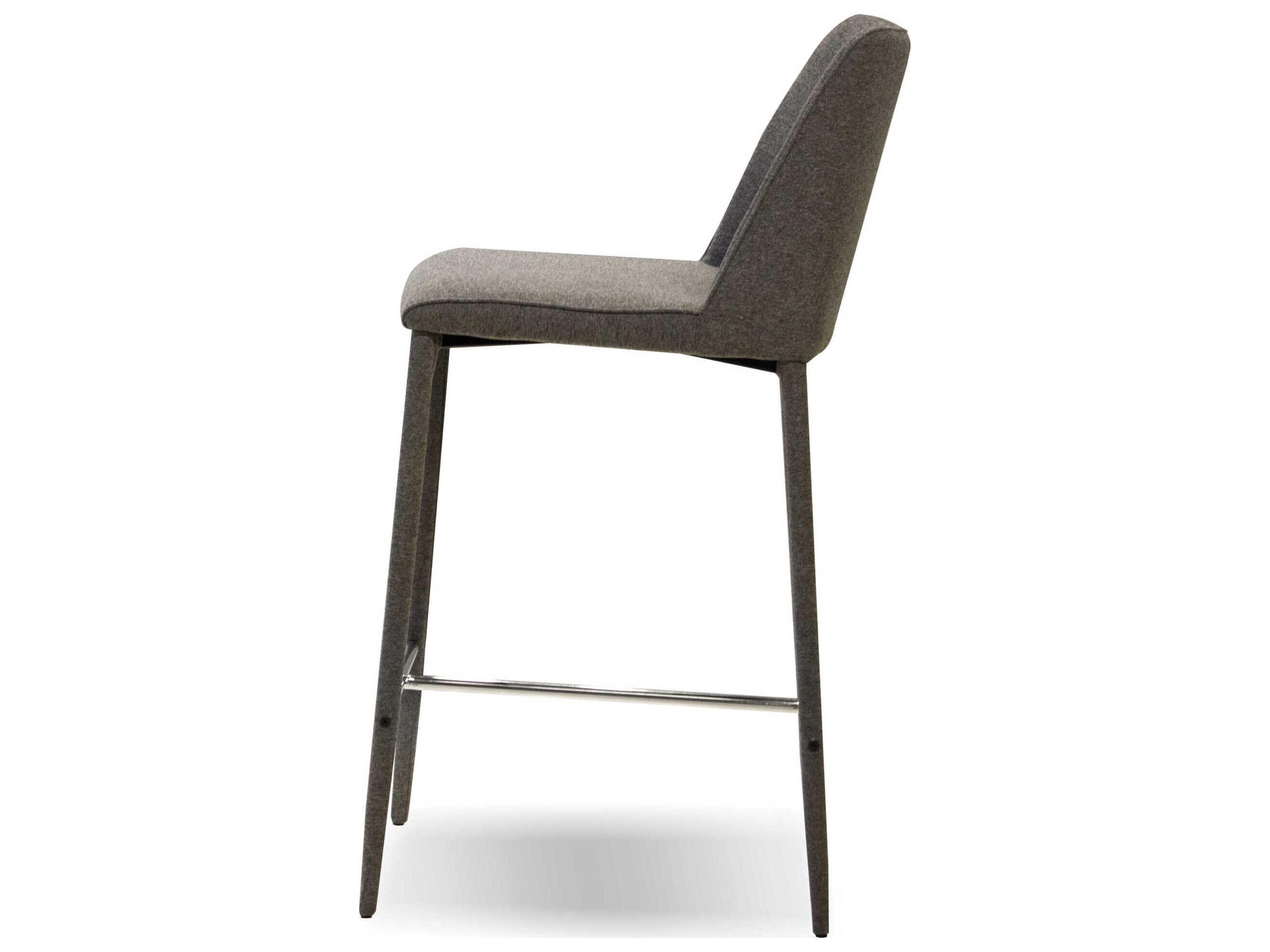 Mobital Billings Upholstered Dark Grey Counter Stool