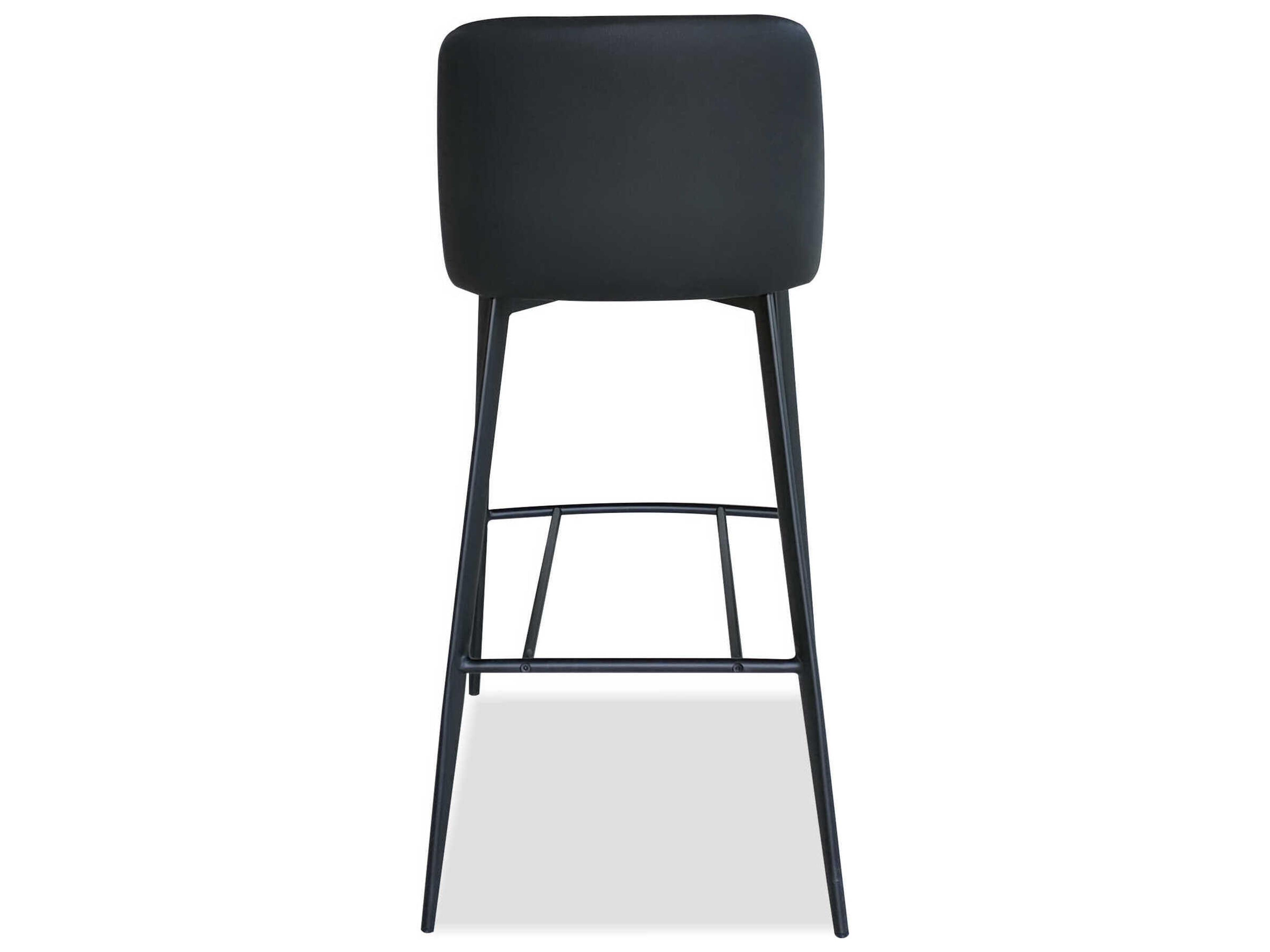 Mobital Seville Black Faux Leather Counter Stool