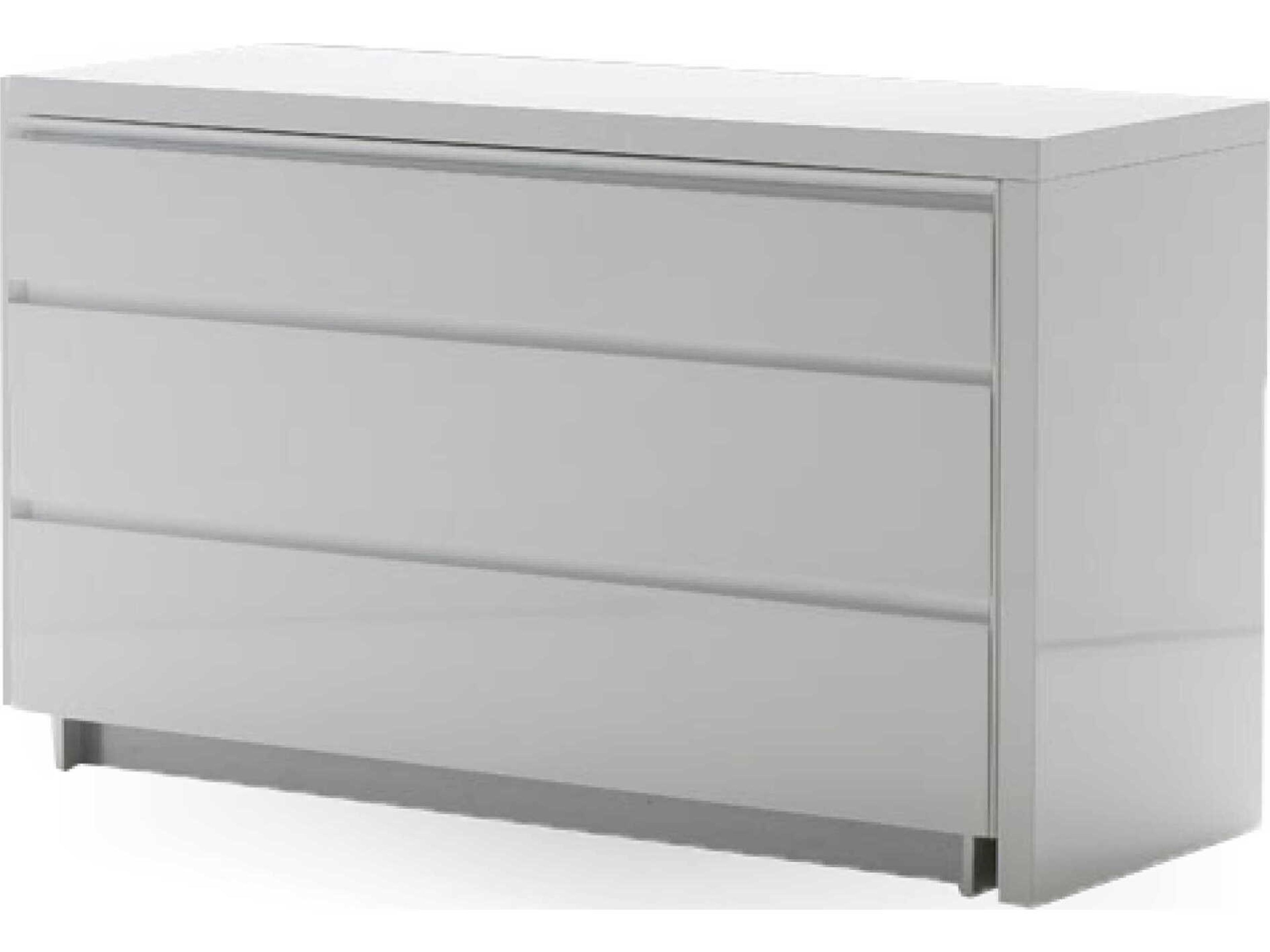 Savvy Extension Dresser in High Gloss White Modern