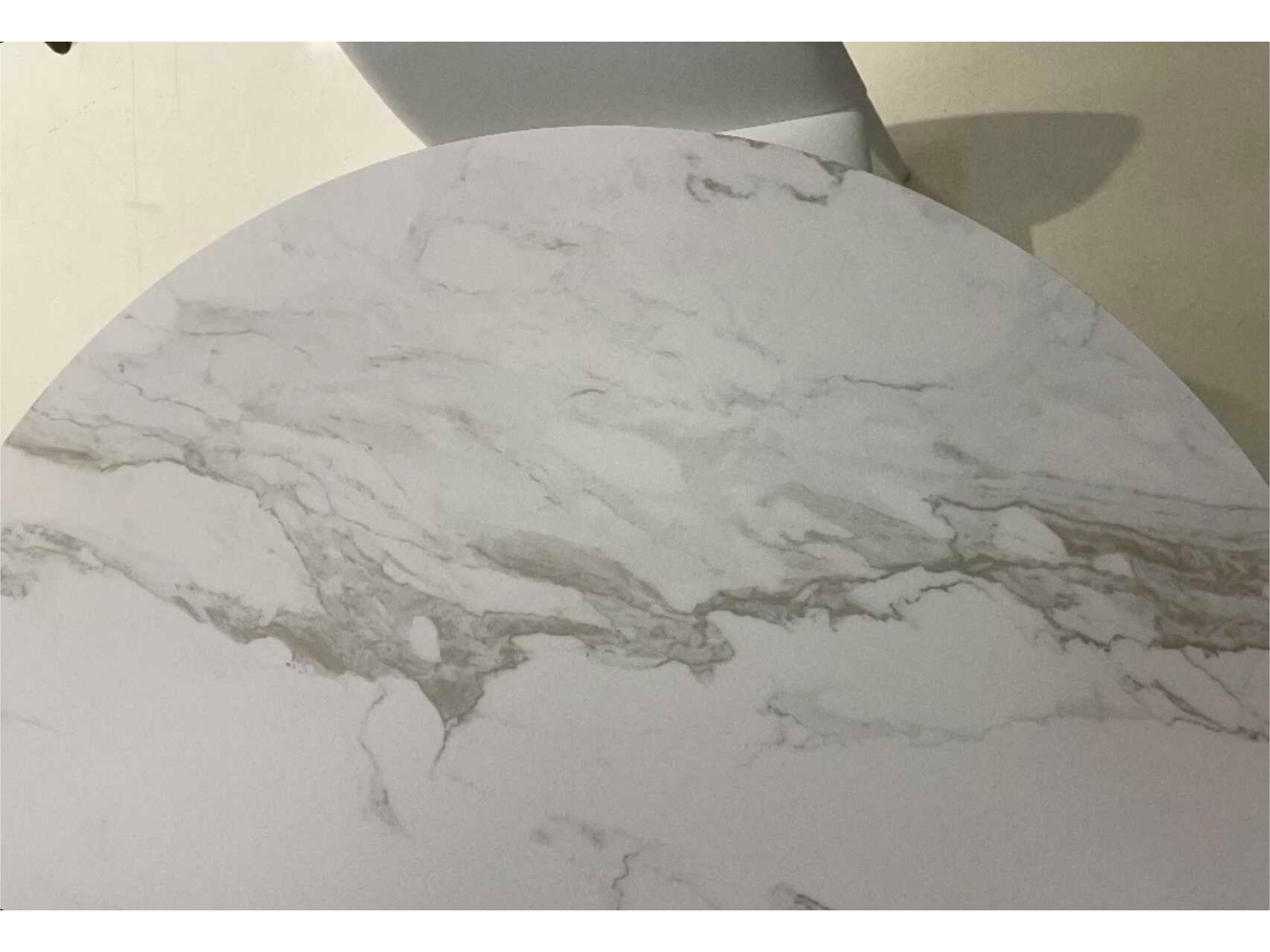 Mobital Baux Round Ceramic White Dining Table