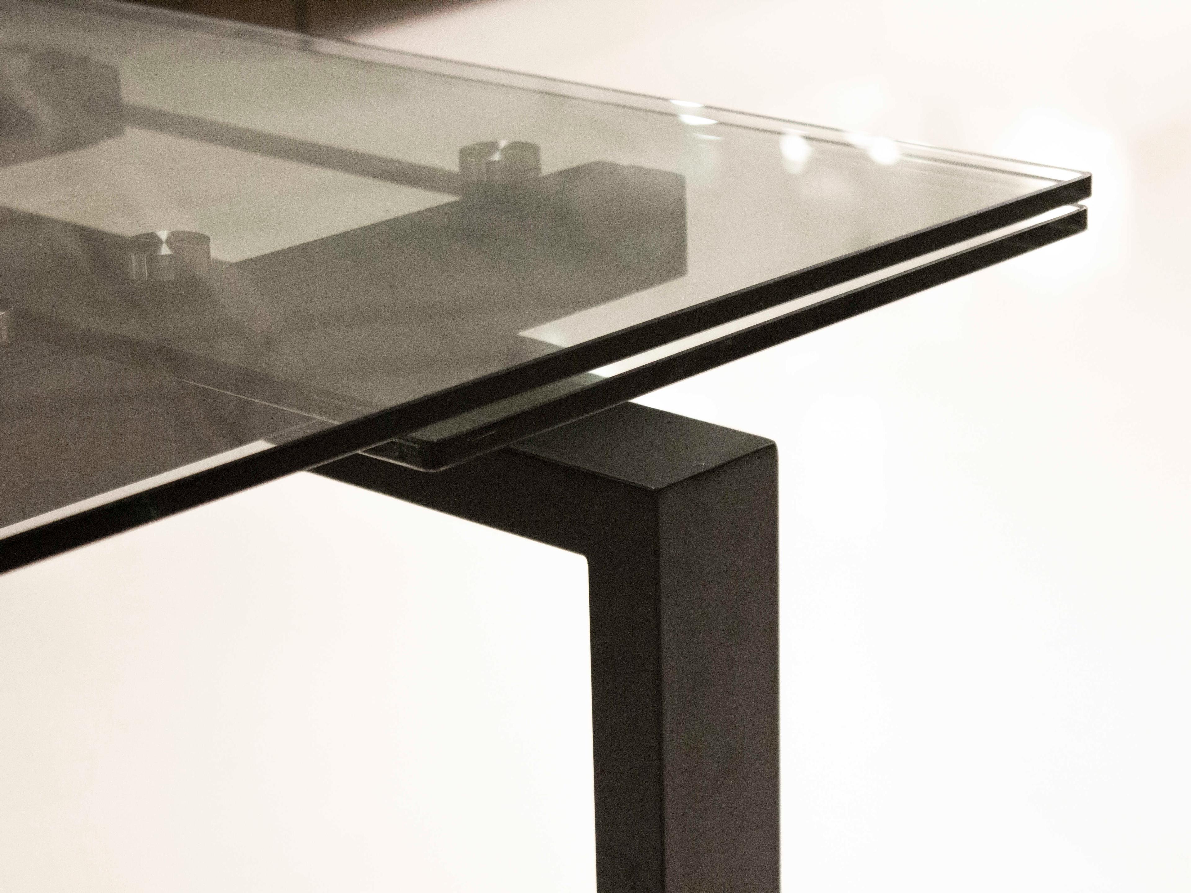 Mobital Cantro Rectangular Glass Clear Dining Table