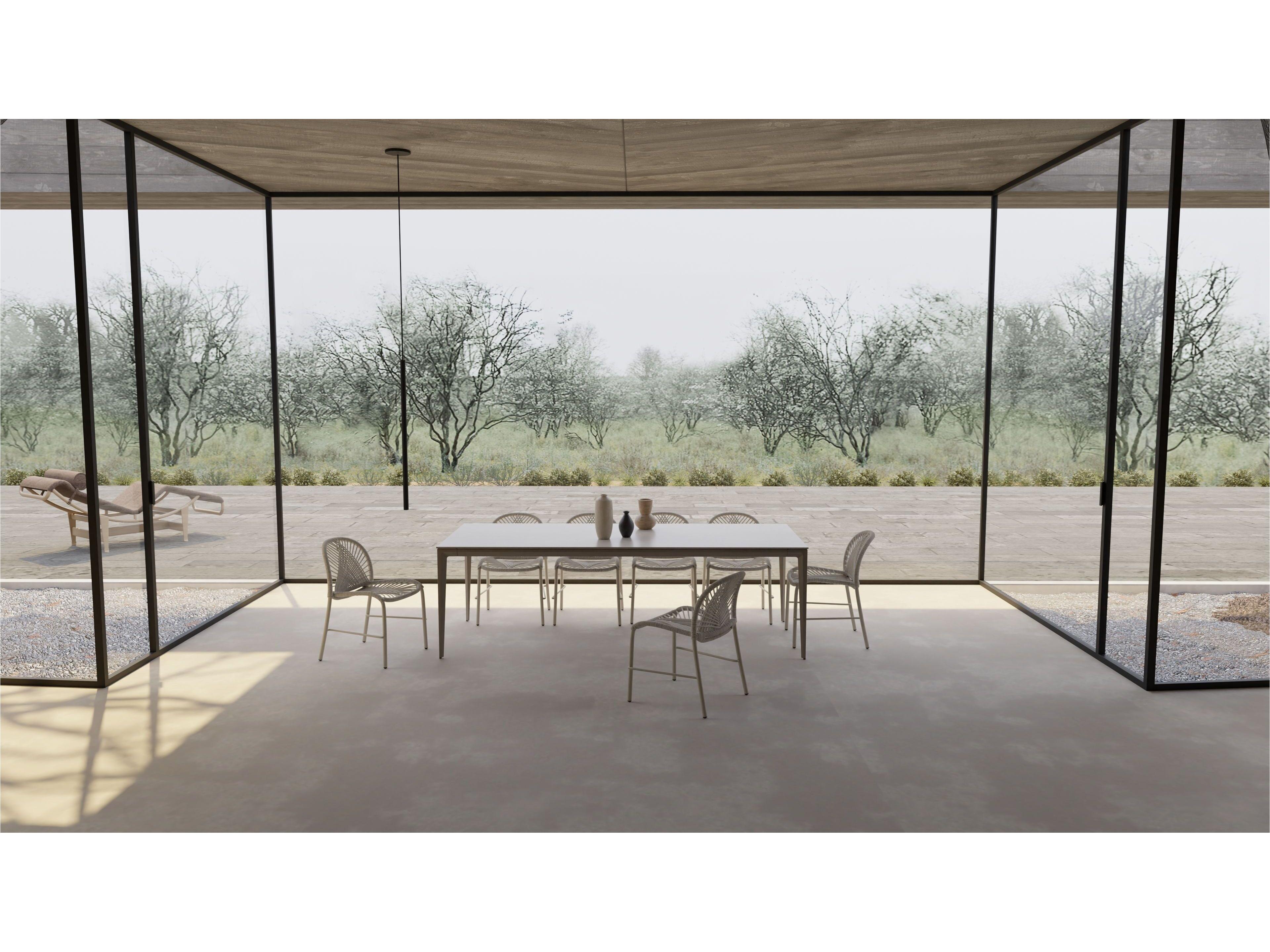 Mobital Cayman 94 Rectangular Ceramic Dining Table