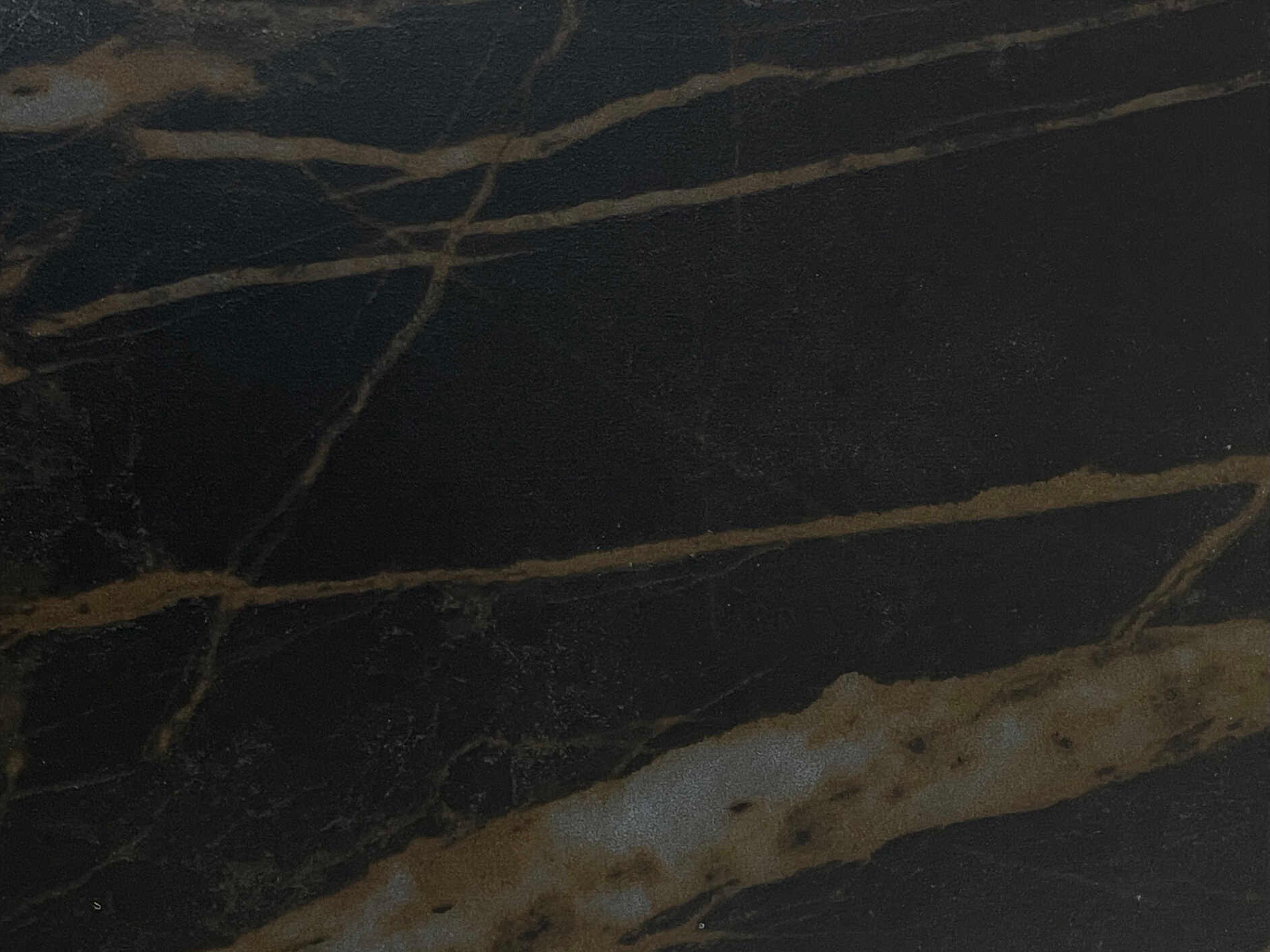 Mobital Century Rectangular Metal Noir Desir Ceramic Black Dining Table