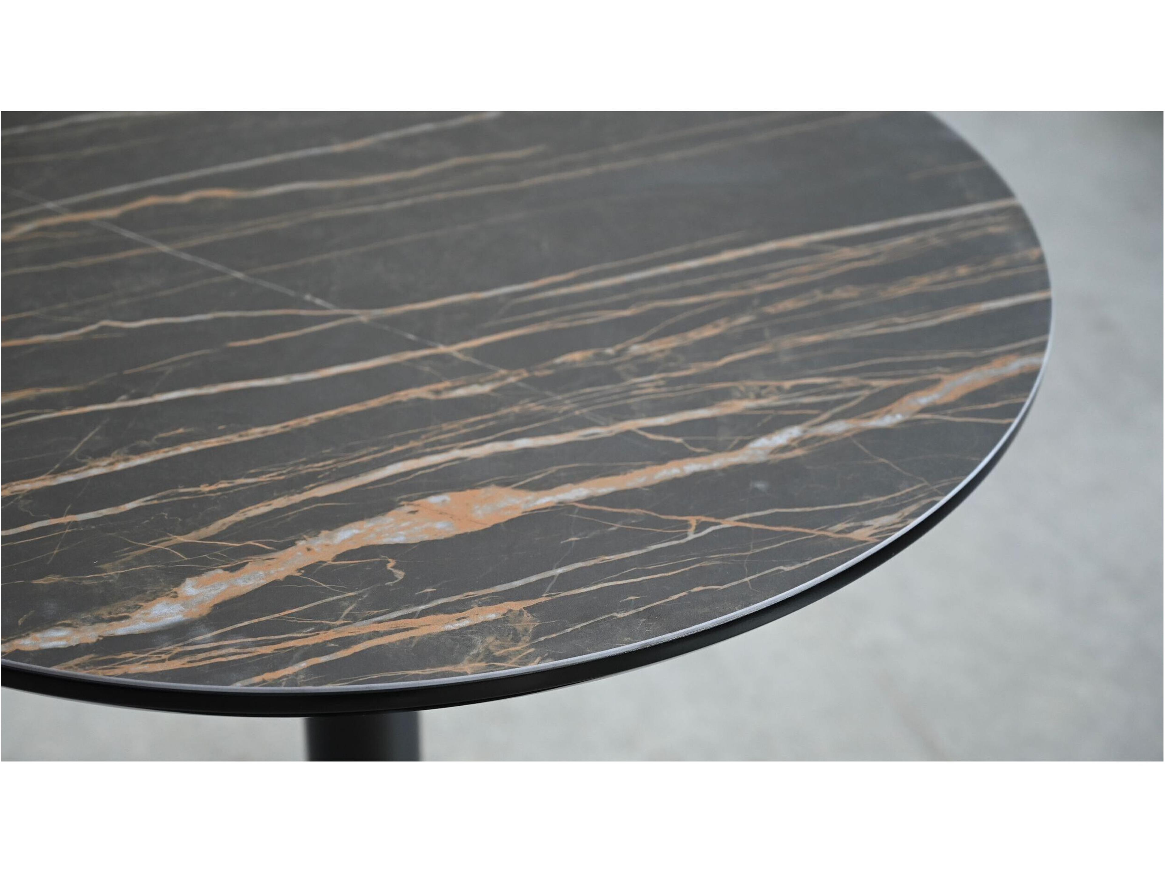 Mobital Halfpint Round Noire Desir Ceramic Dining Table