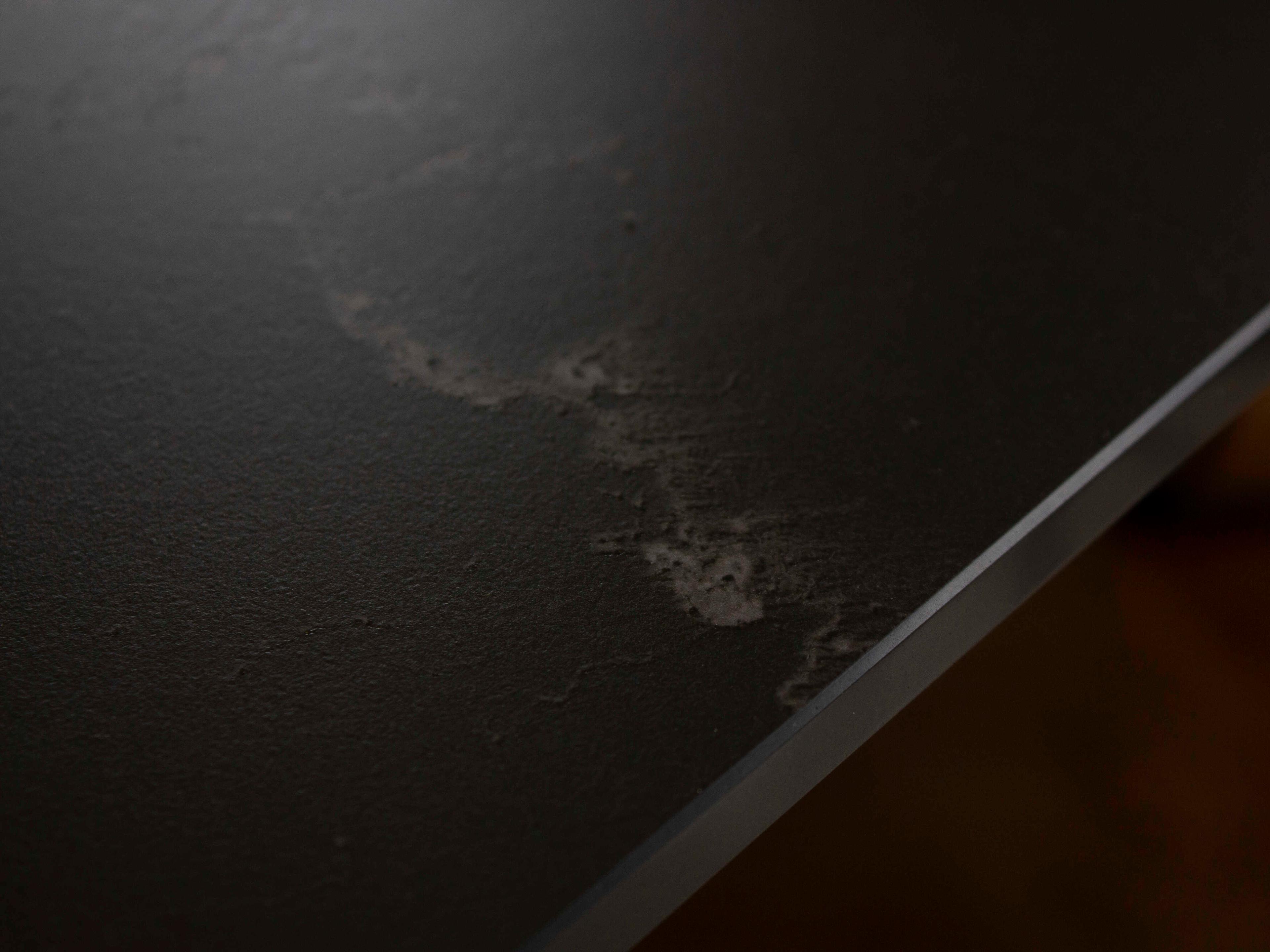 Mobital Papillon Rectangular Glass Sintered Shakespeare Black Dining Table