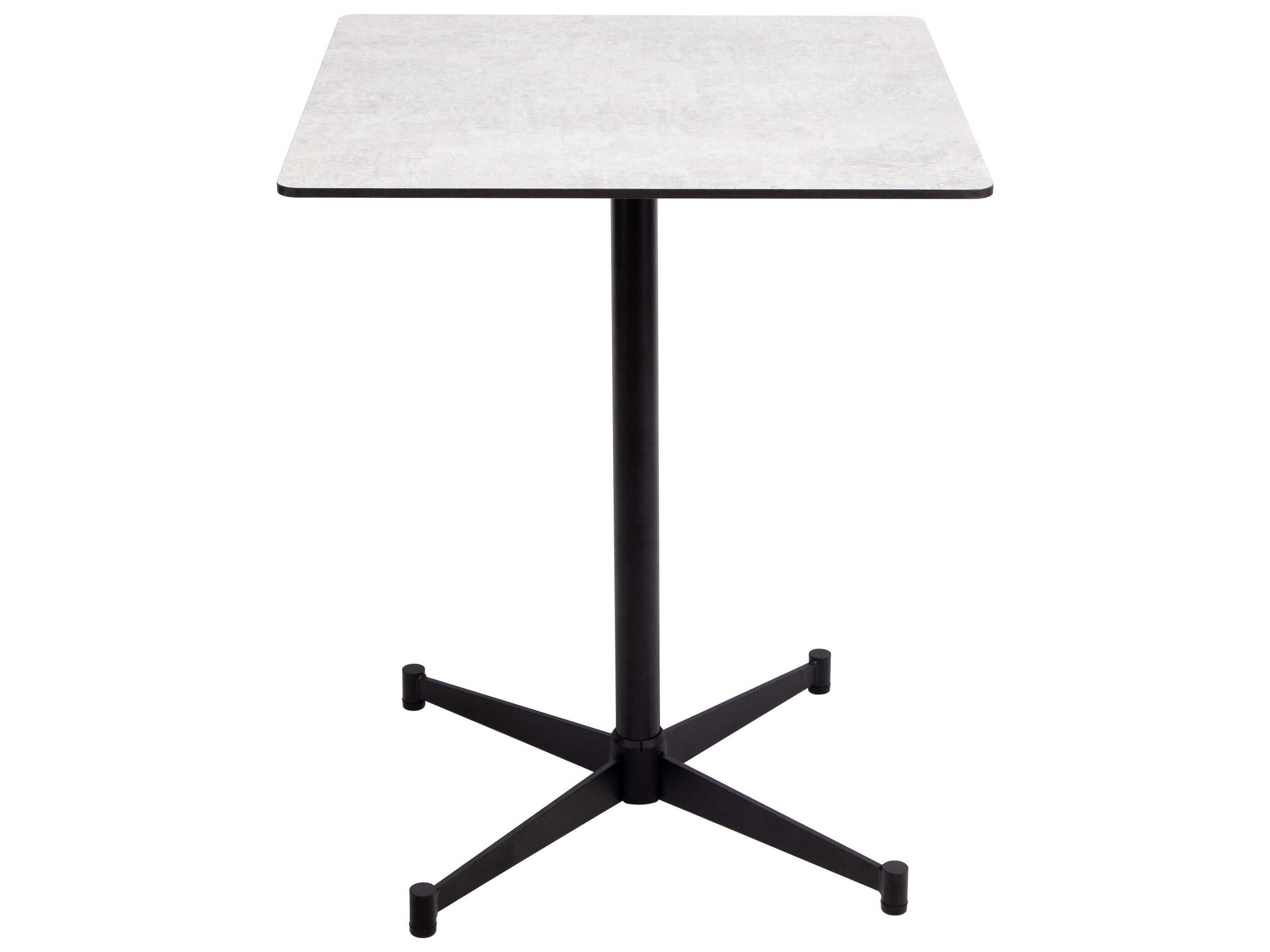 Mobital Pinto Square Wood Grey Black Dining Table