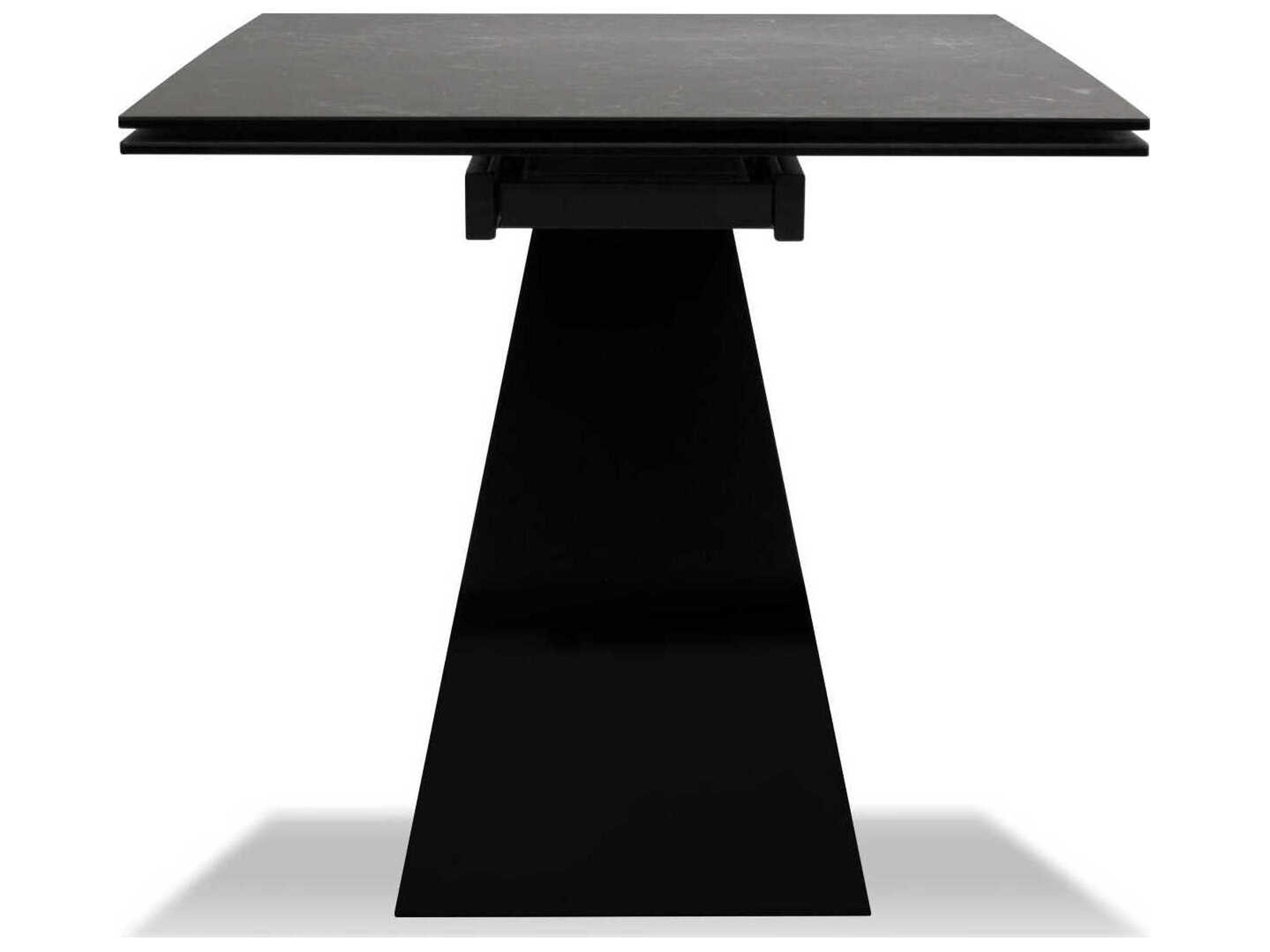 Mobital The Extendable Rectangular Ceramic Slate Black Dining Table