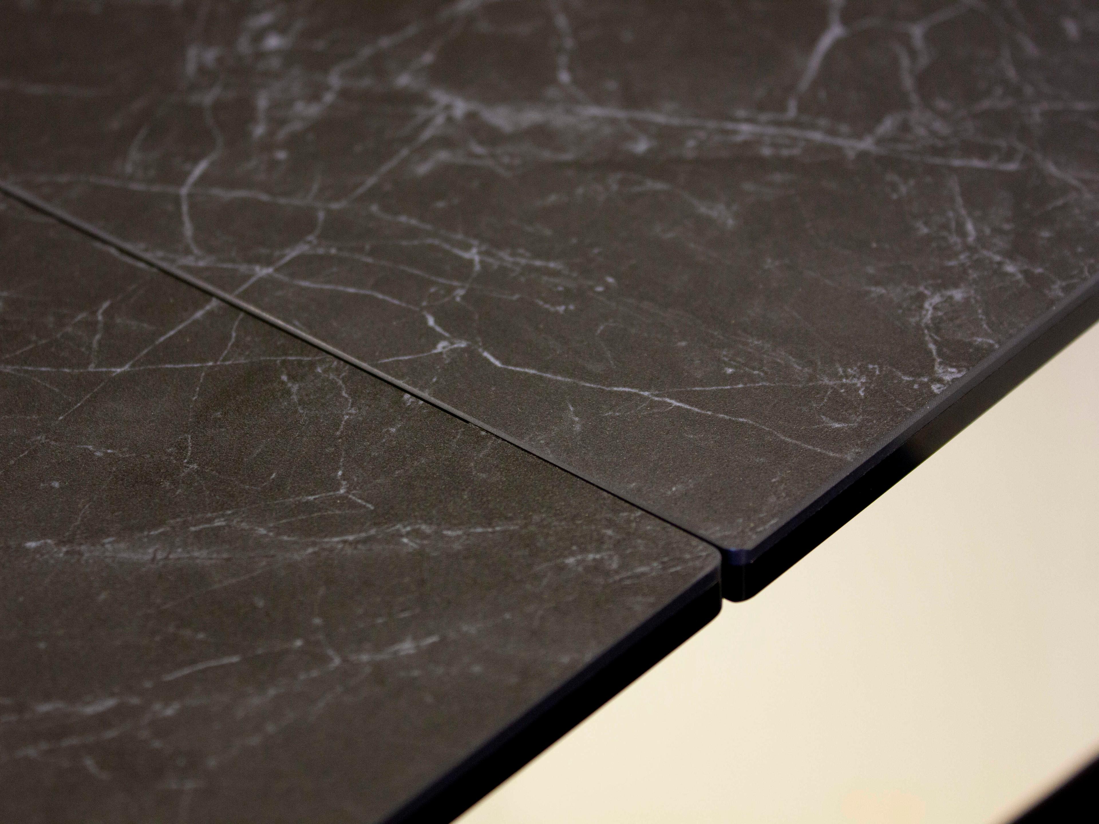 Mobital The Extendable Rectangular Ceramic Slate Black Dining Table