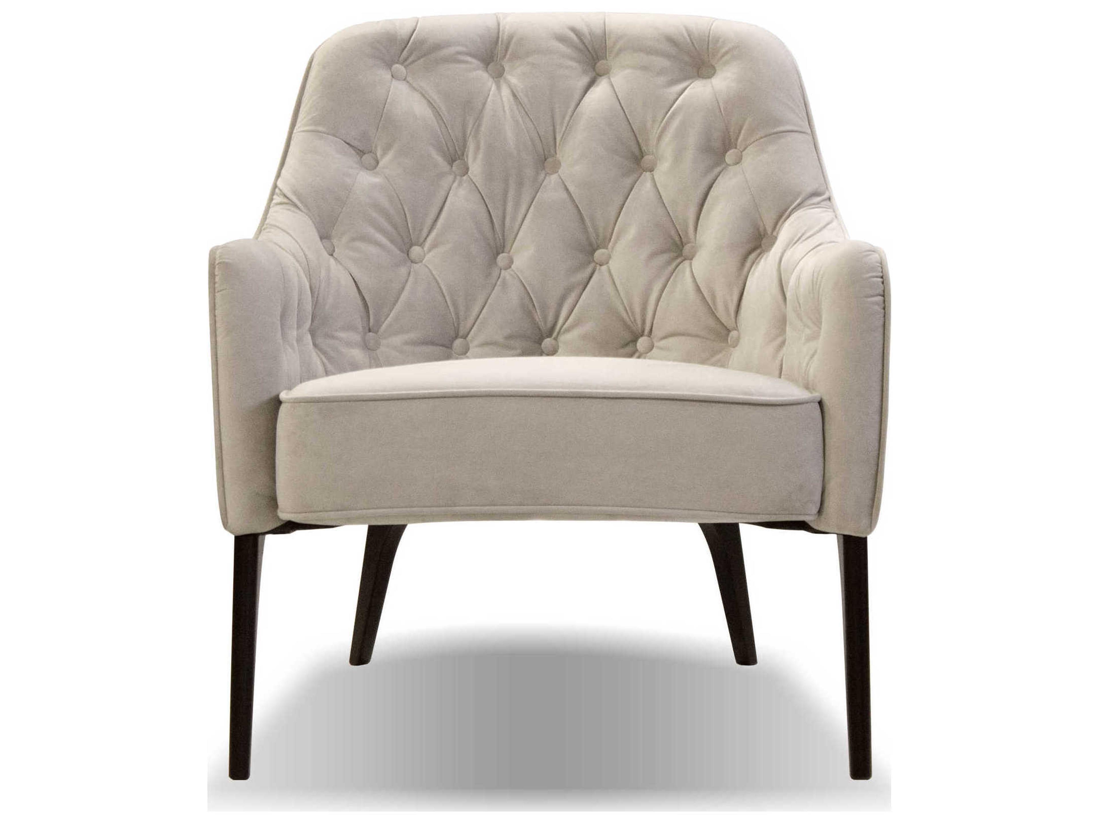 Mobital Ellington White Fabric Accent Chair