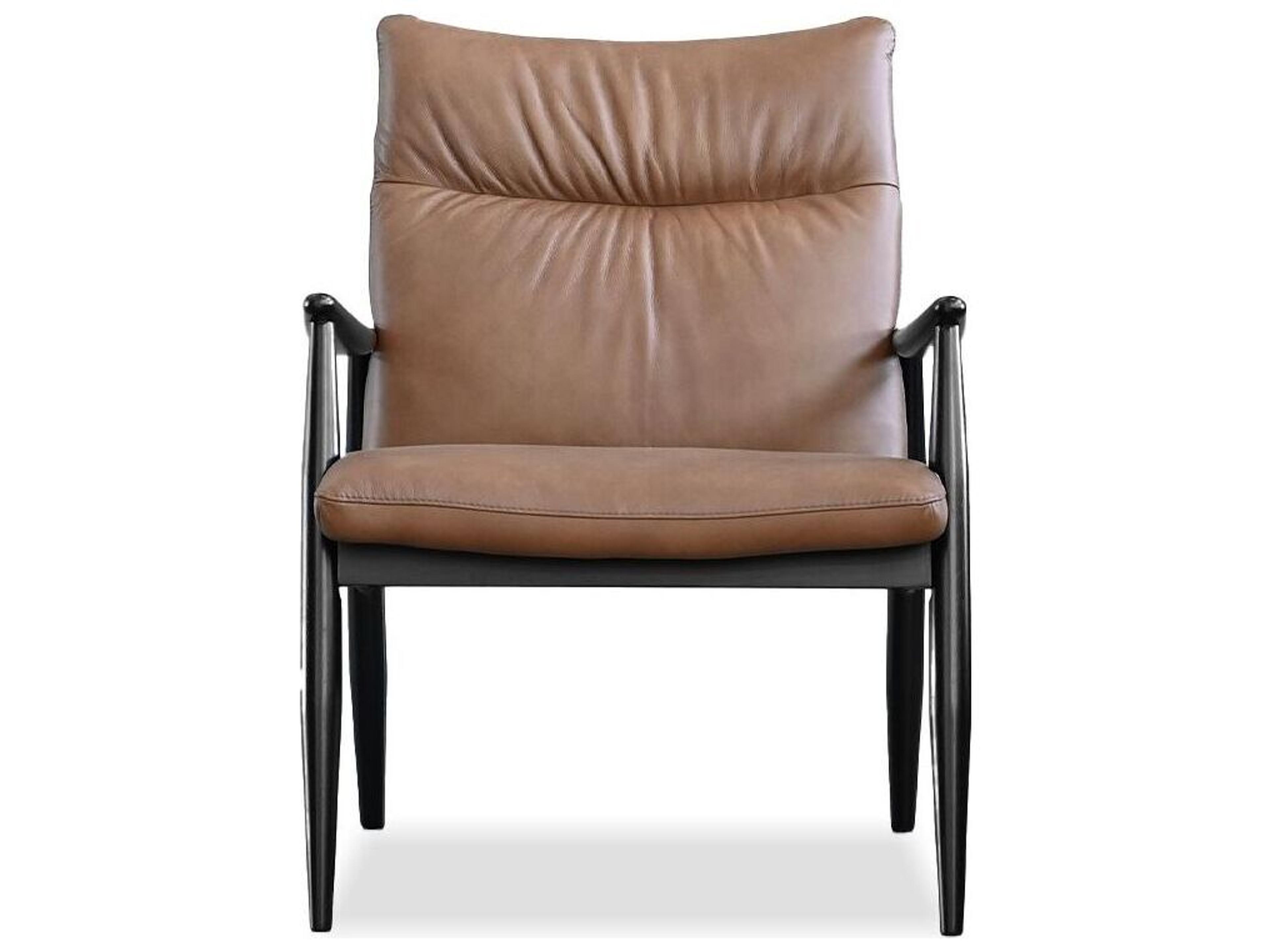 Mobital Inga Brown Leather Accent Chair