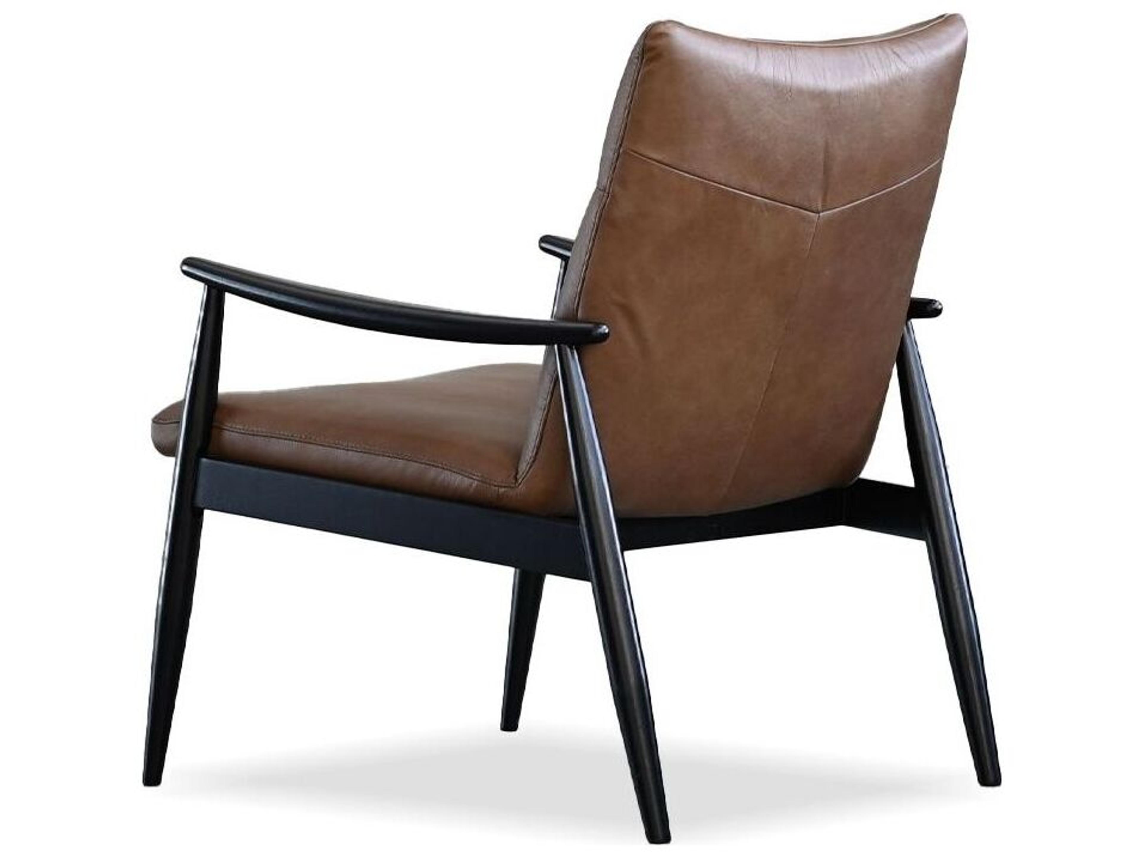Mobital Inga Brown Leather Accent Chair