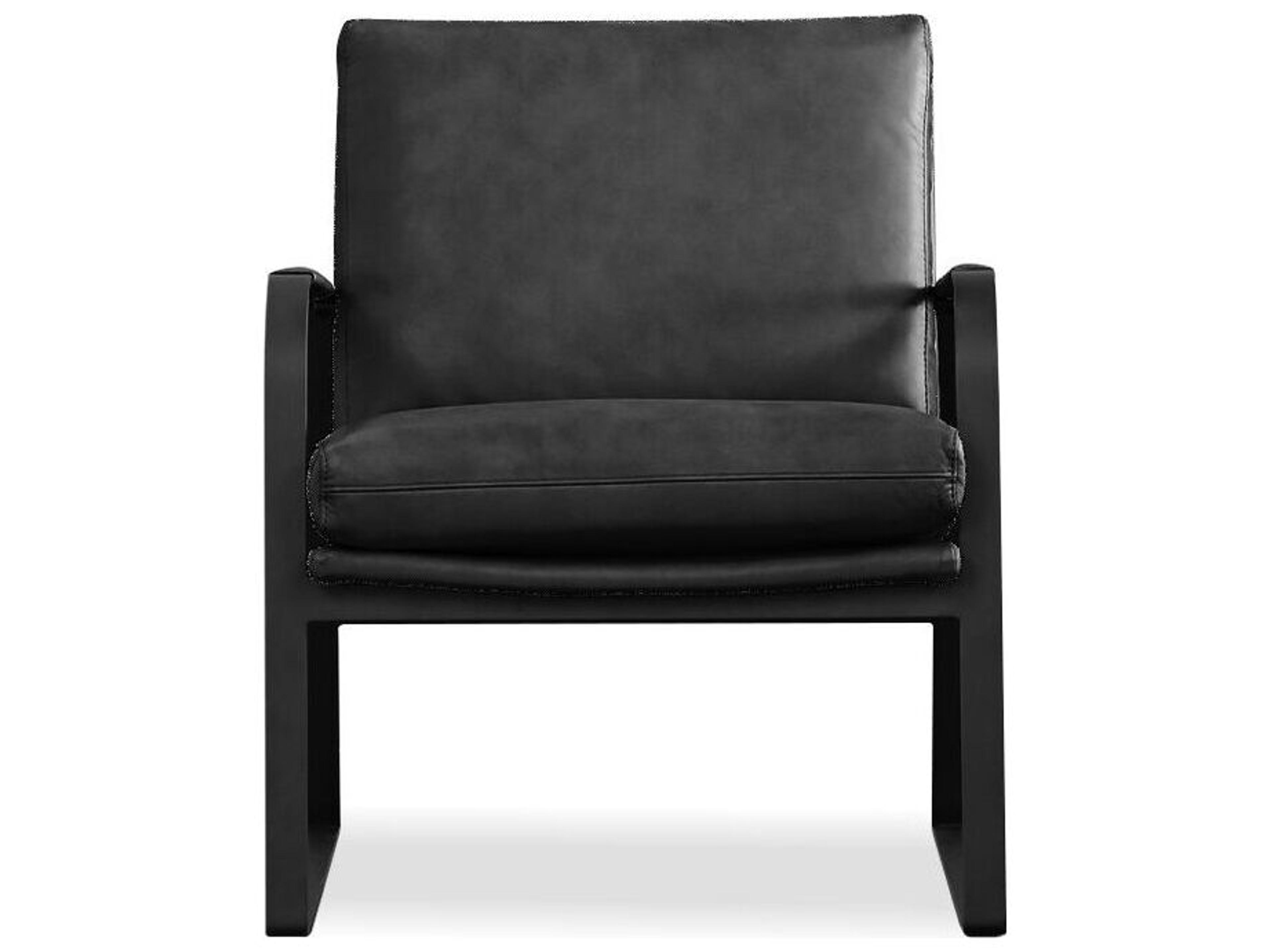 Mobital Jameson Black Leather Accent Chair