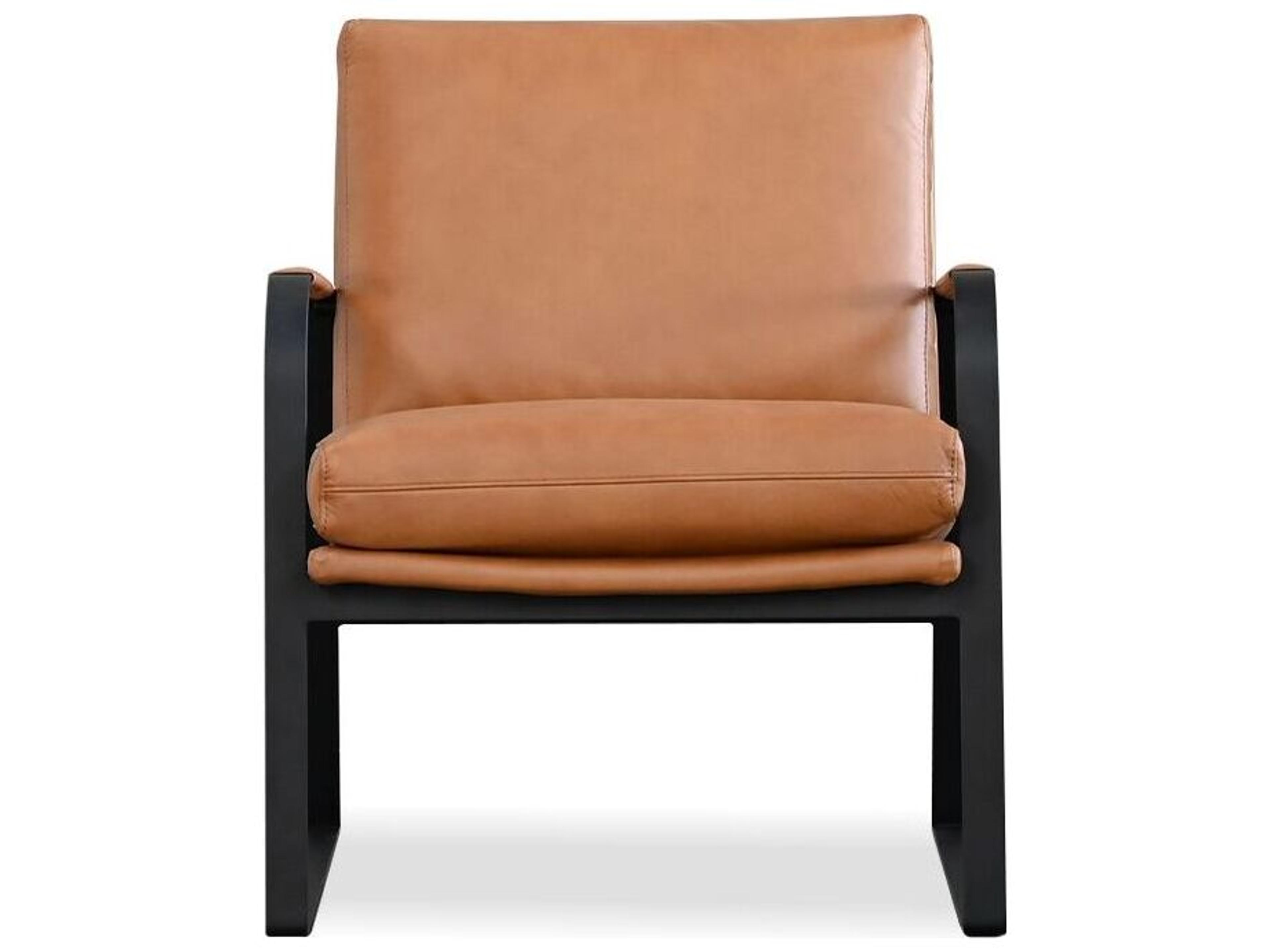 Mobital Jameson Orange Leather Accent Chair