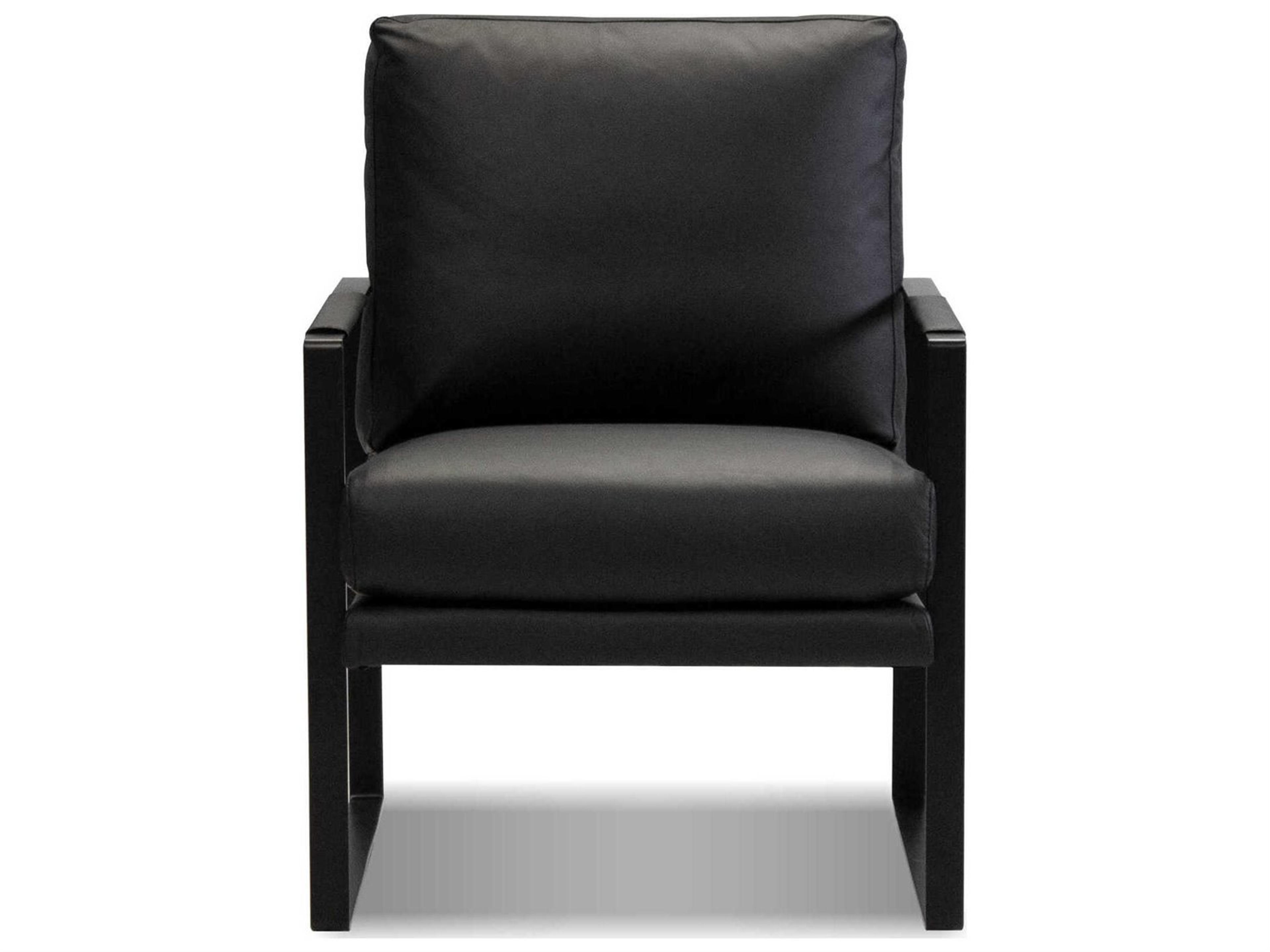 Mobital Mitchell Black Leather Accent Chair
