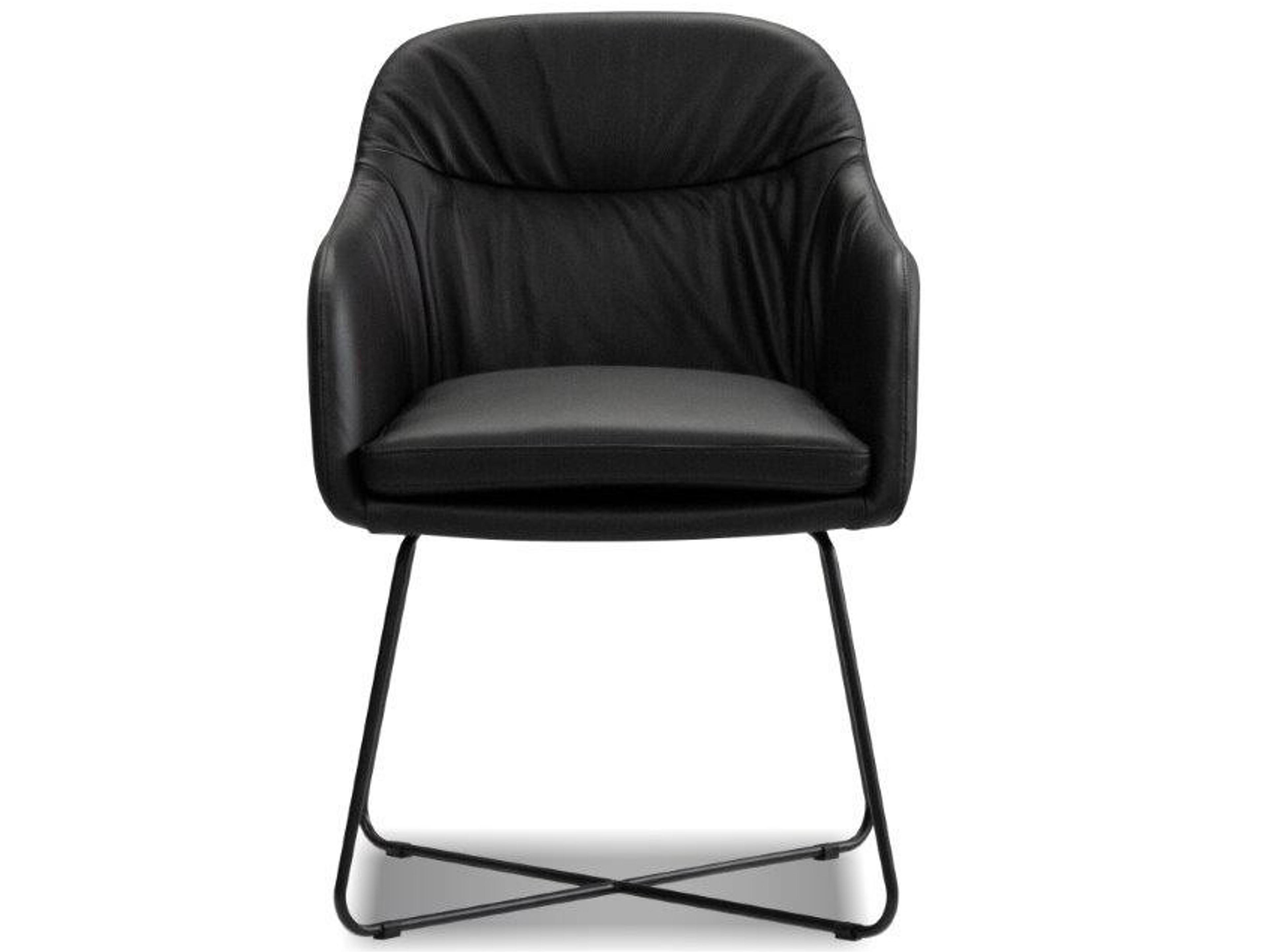 Mobital Vaughn Black Leather Accent Chair