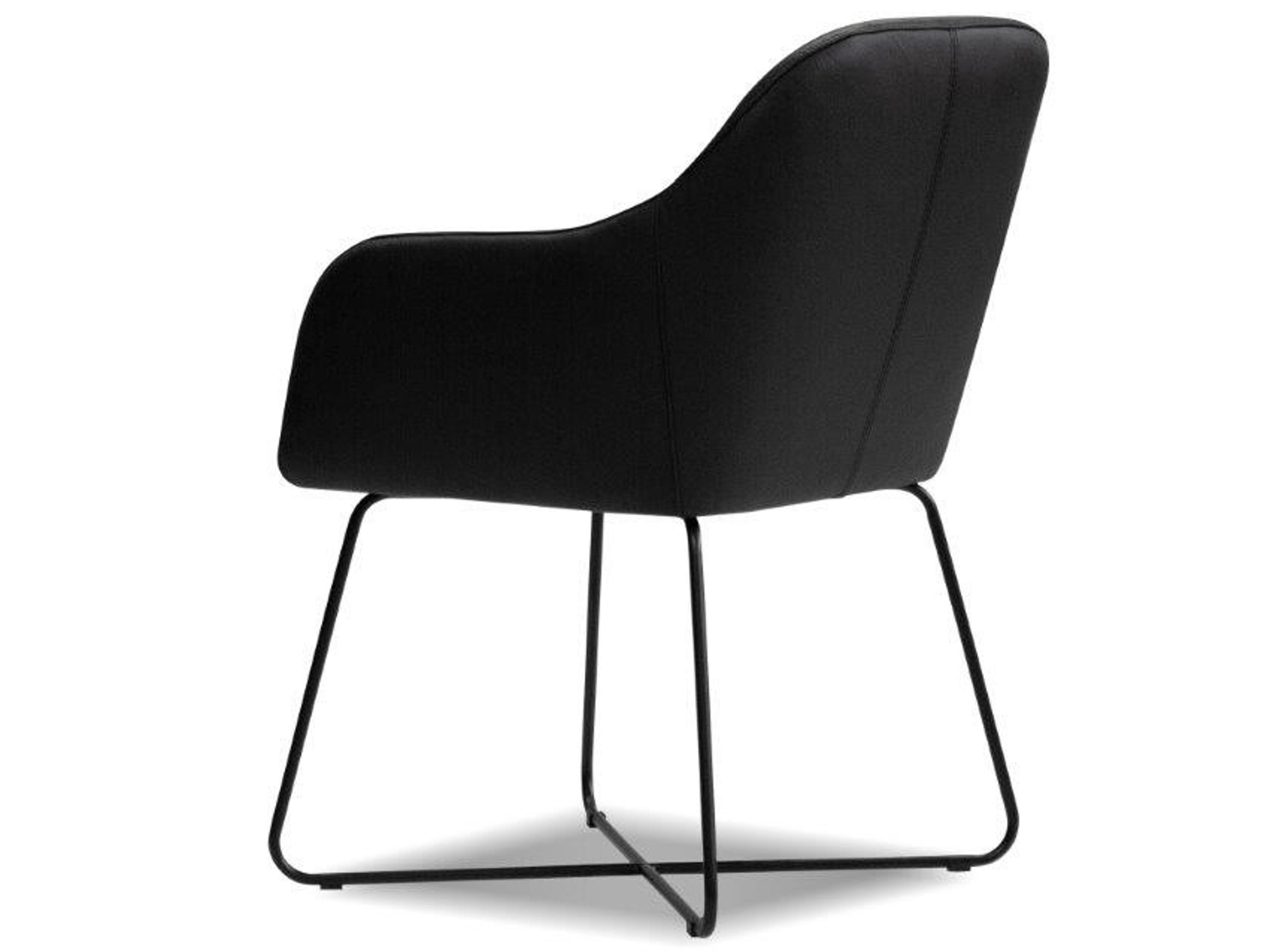 Mobital Vaughn Black Leather Accent Chair