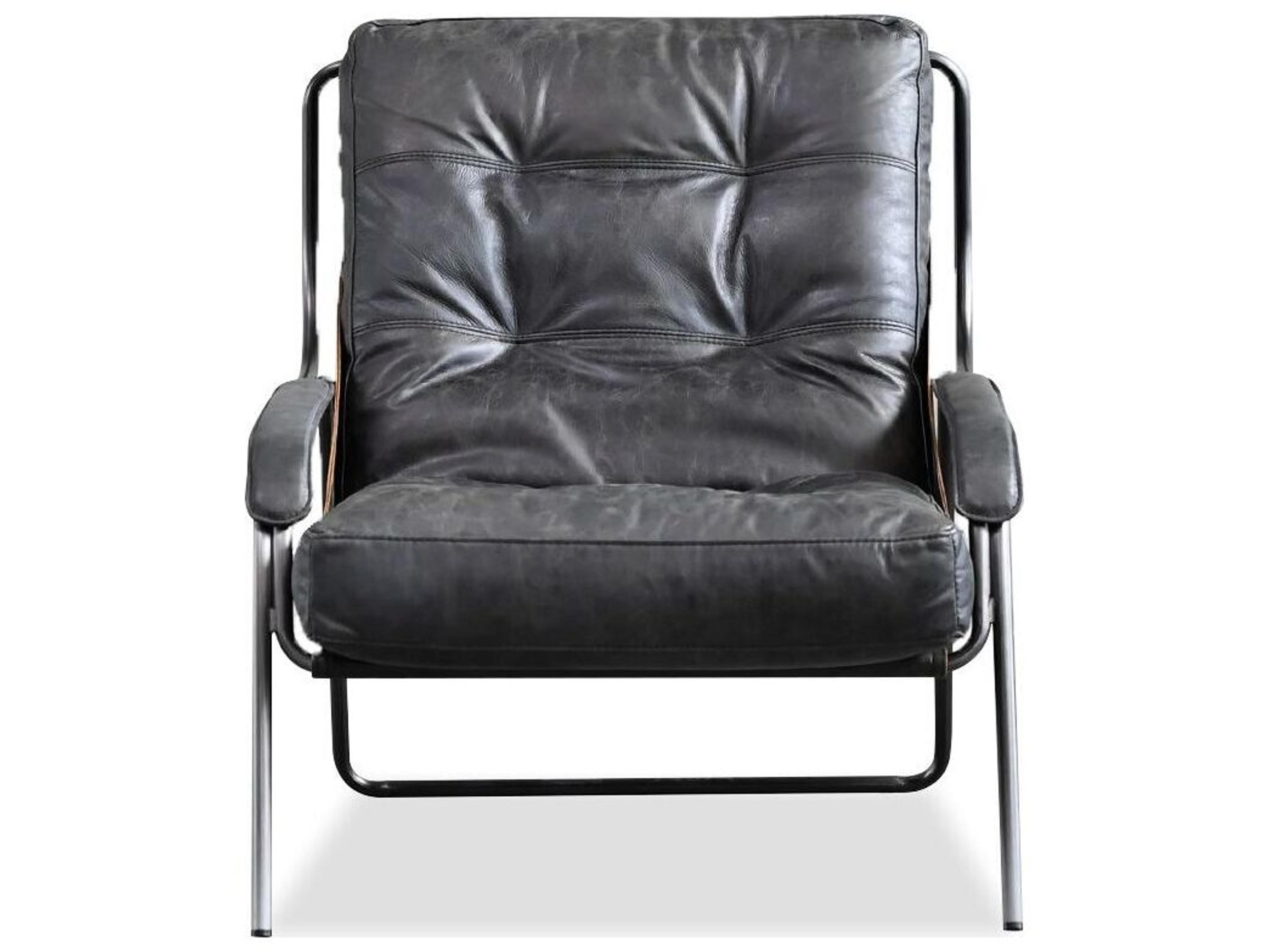 Mobital Breuer Black Leather Accent Chair