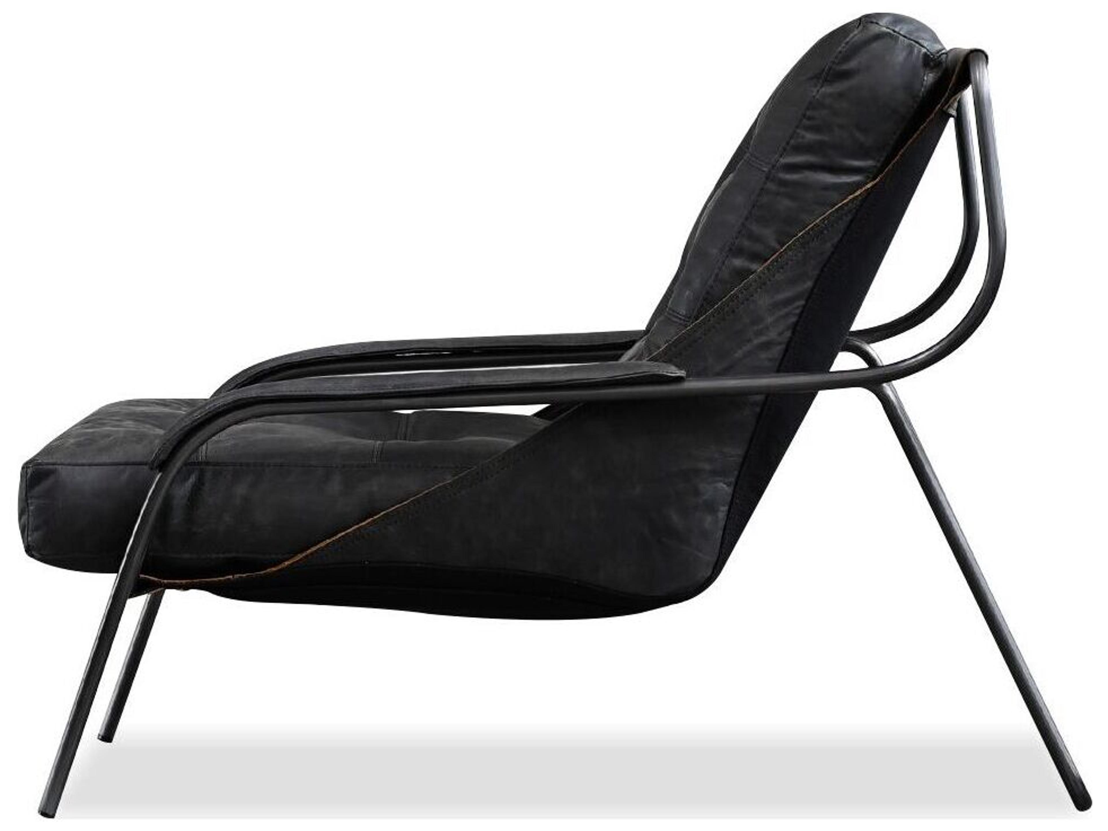 Mobital Breuer Black Leather Accent Chair