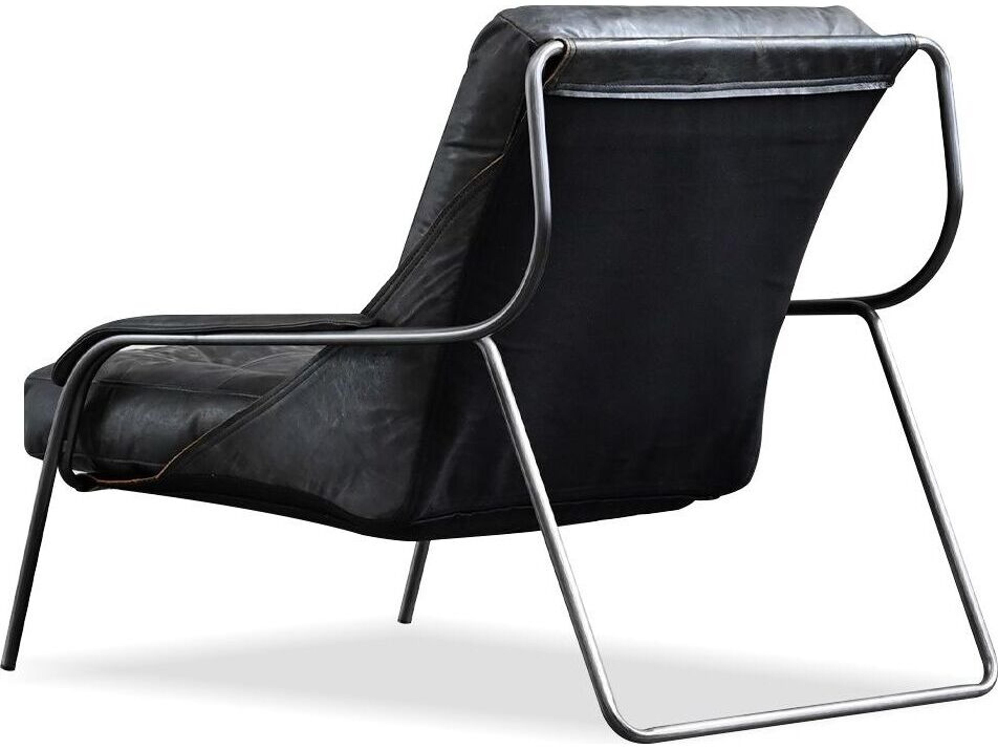 Mobital Breuer Black Leather Accent Chair