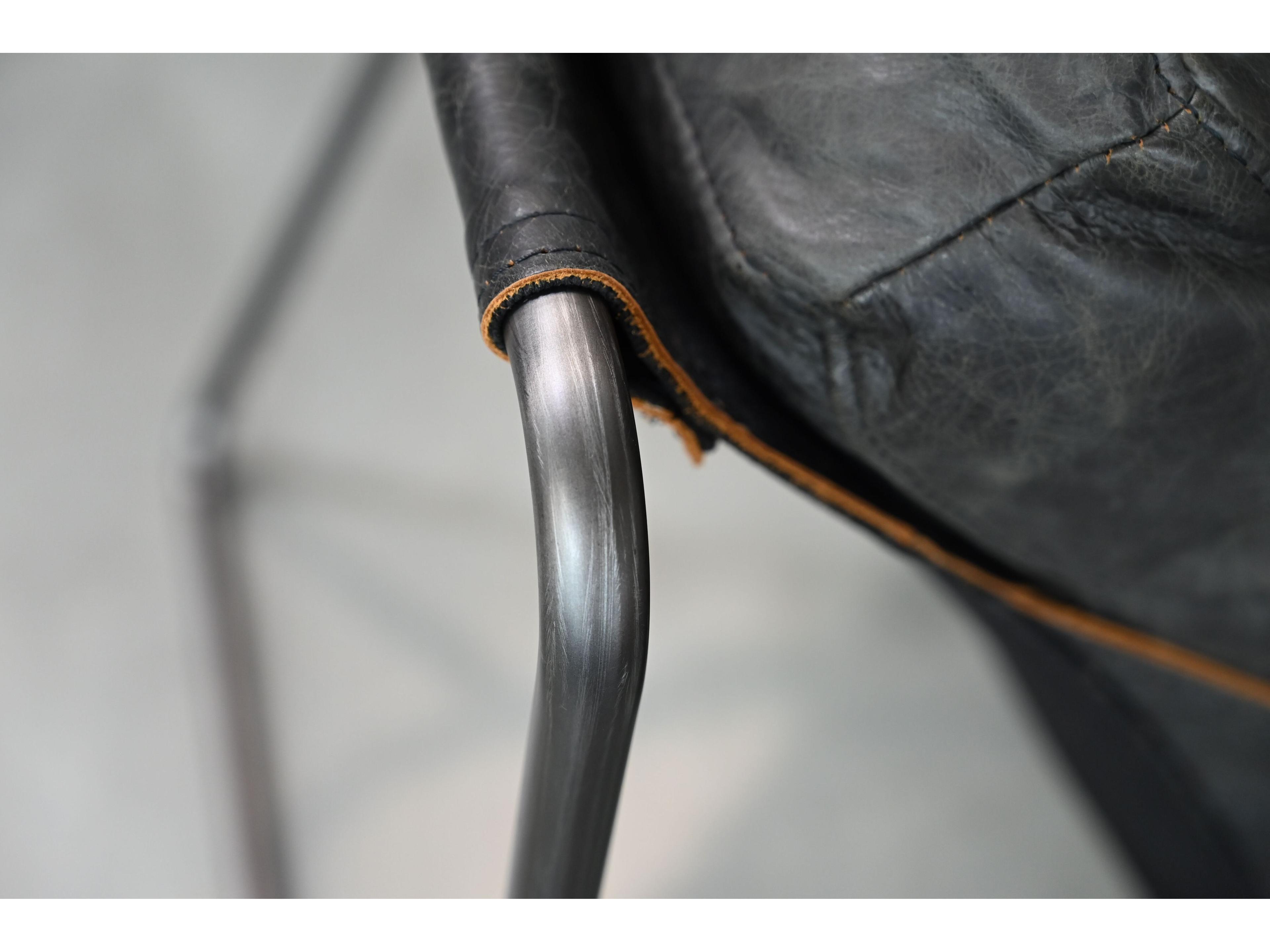 Mobital Breuer Black Leather Accent Chair