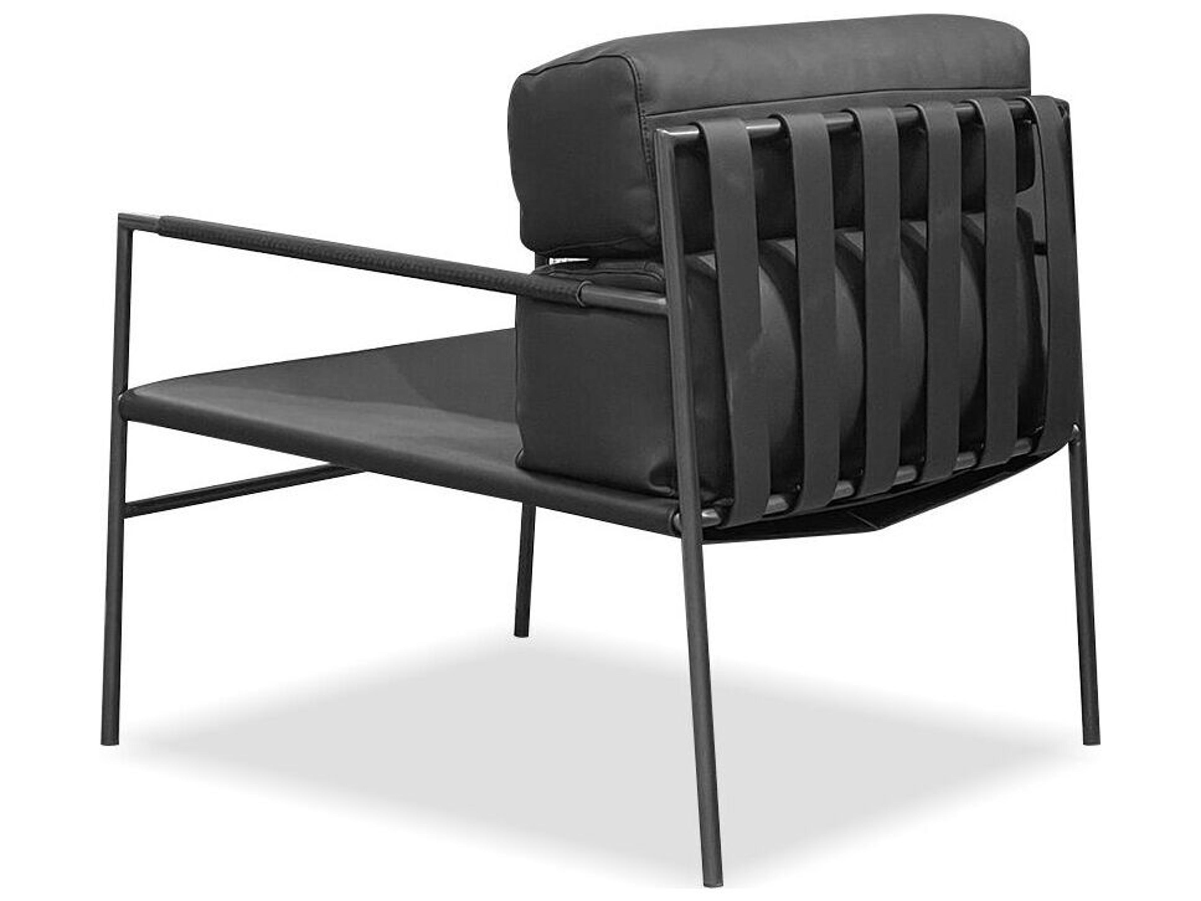Mobital Caja Black Leather Accent Chair