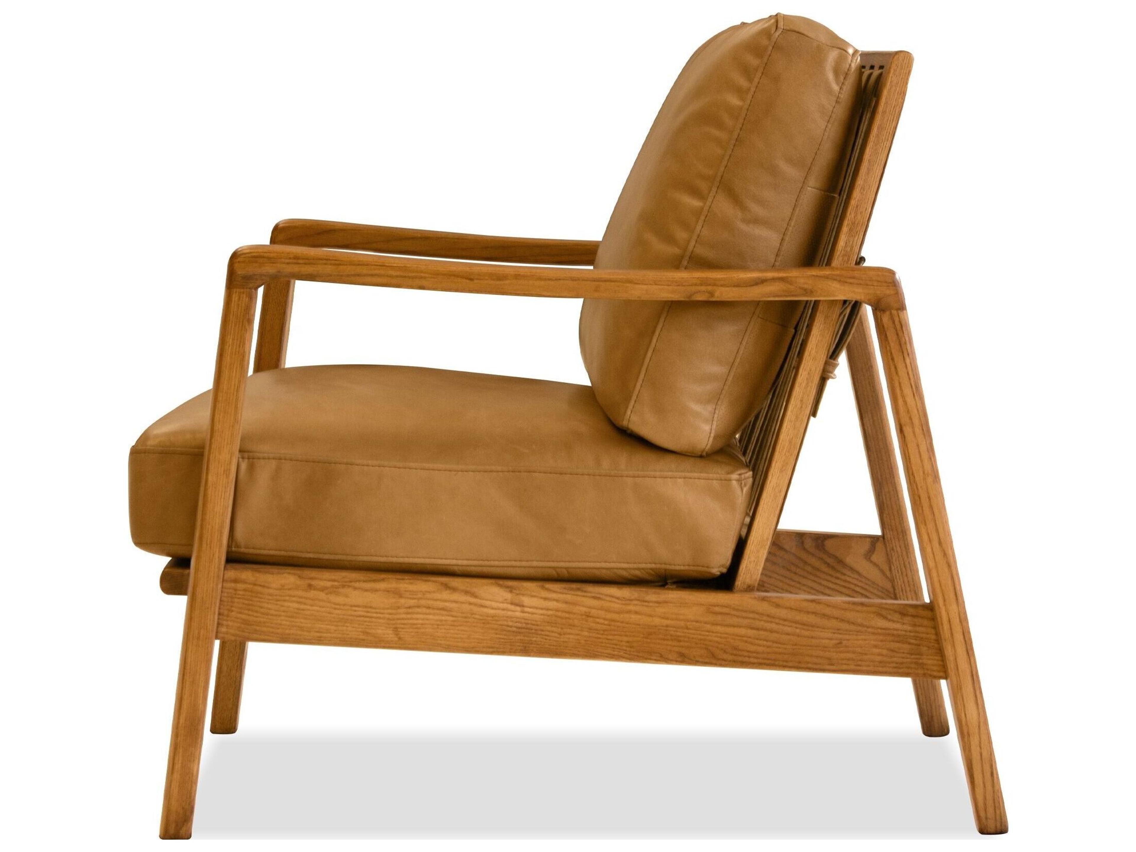 Mobital Craftsman Tan Leather Accent Chair