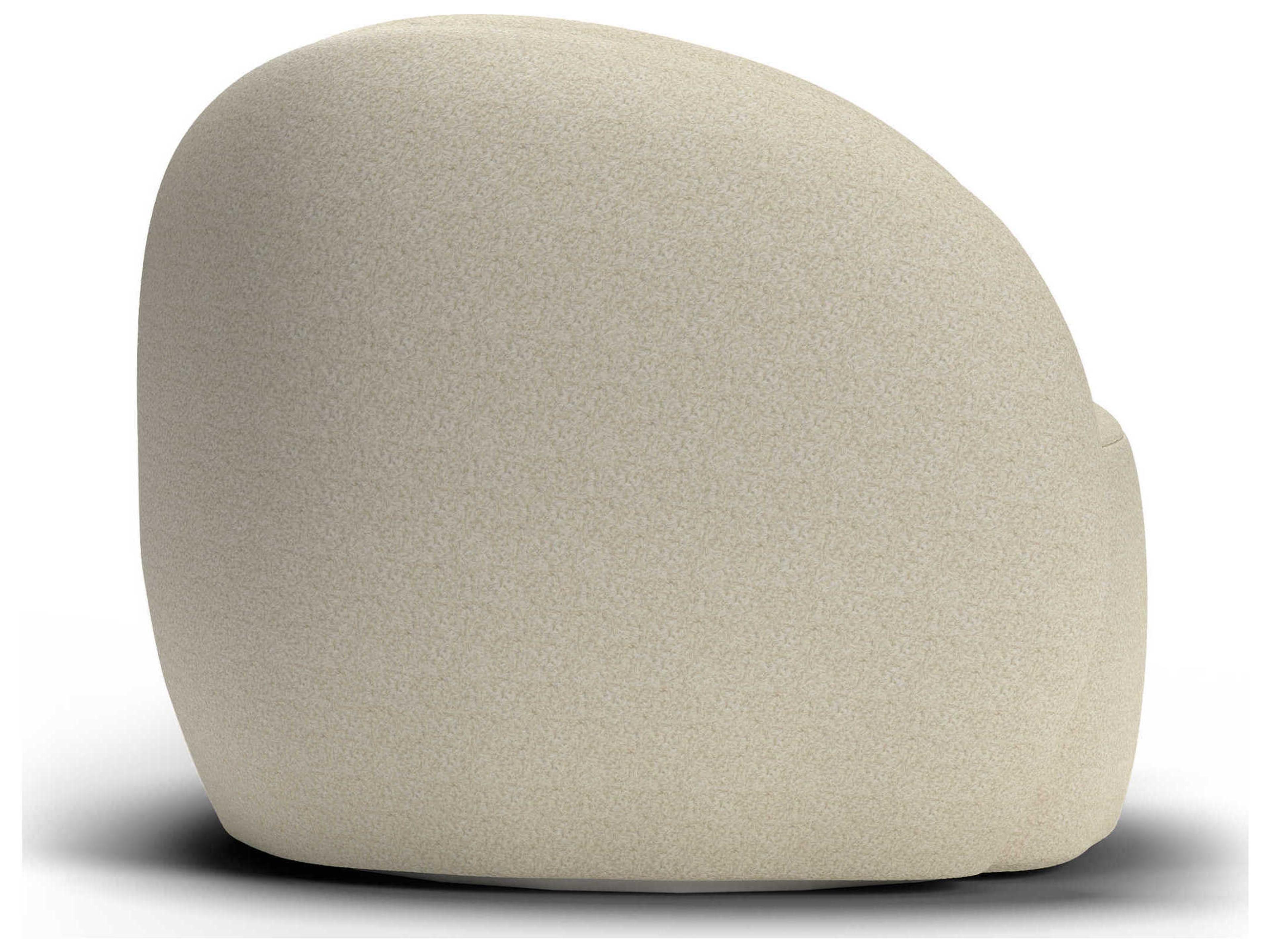 Mobital Dune Swivel Cream Fabric Accent Chair