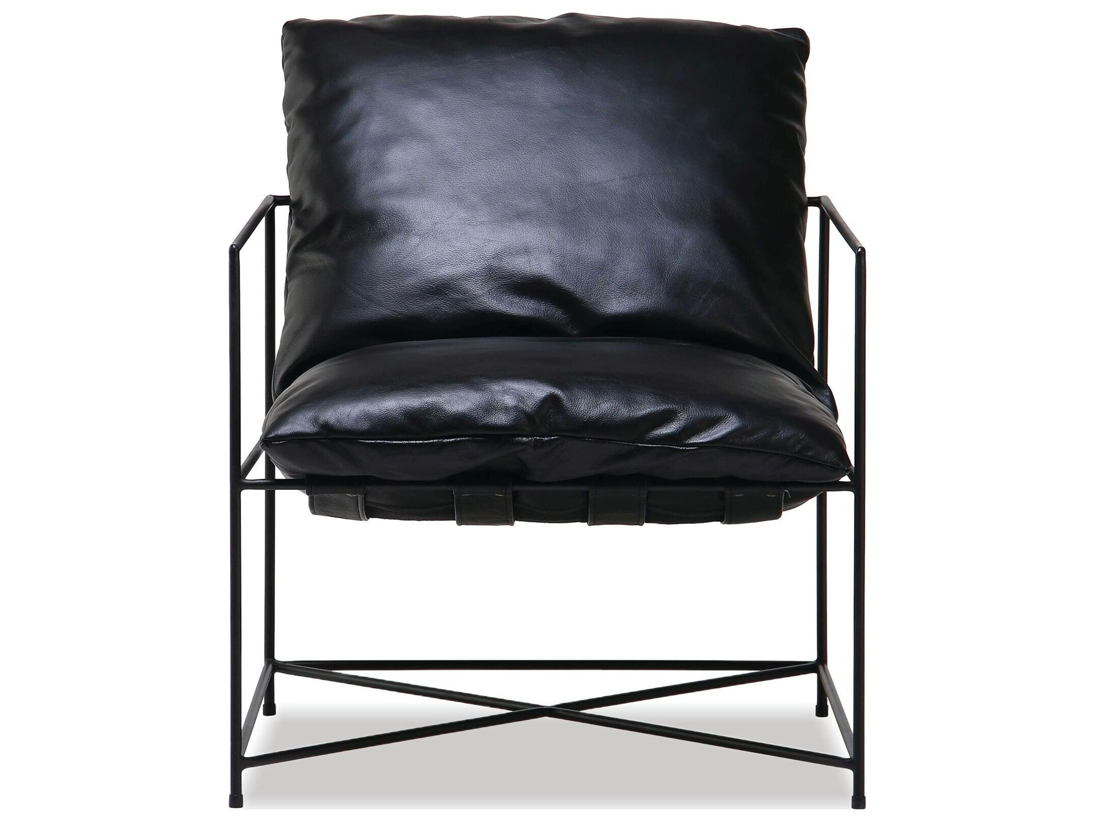 Mobital Ericsson Black Leather Accent Chair