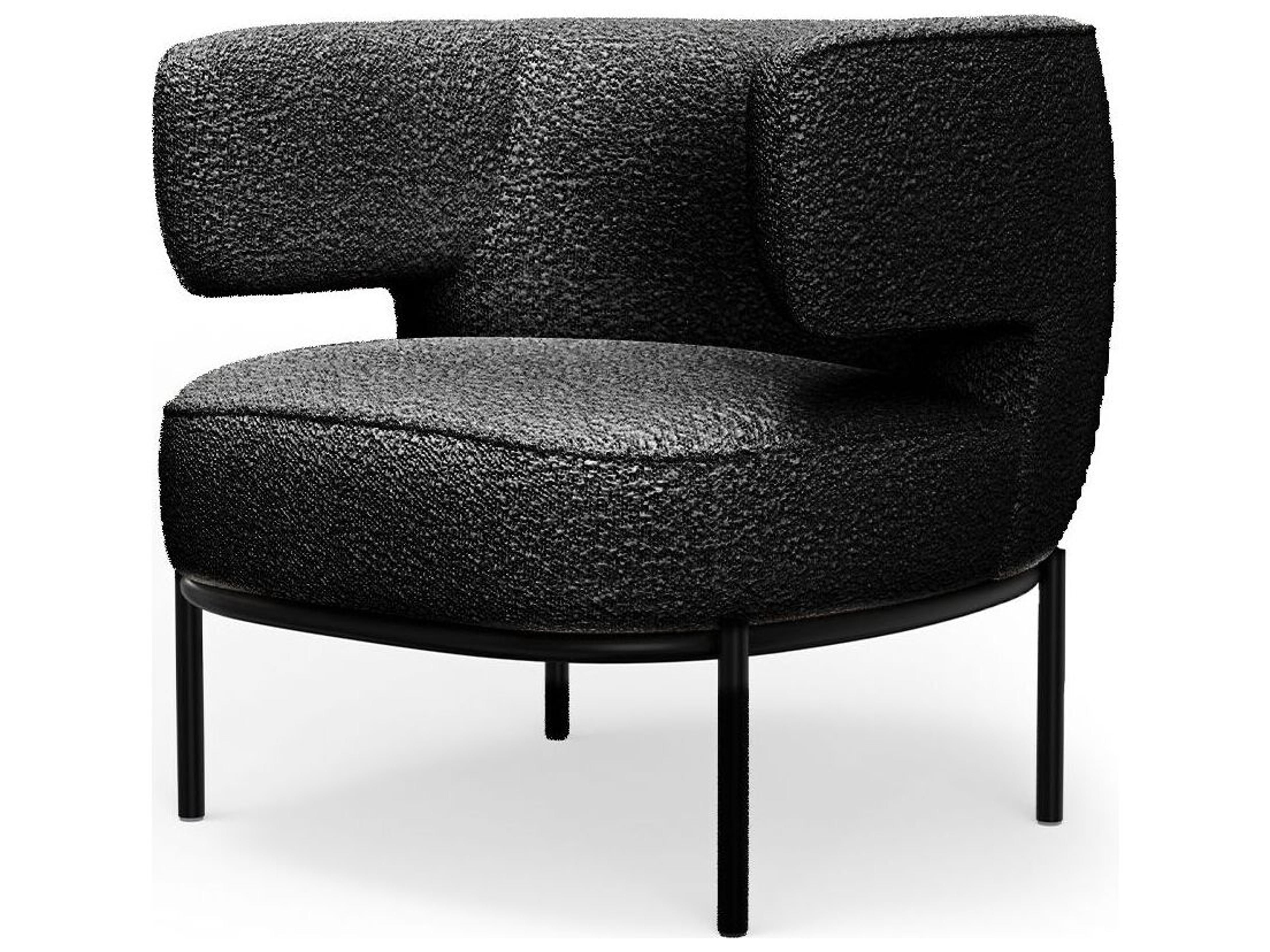 Finn Black Accent Chair