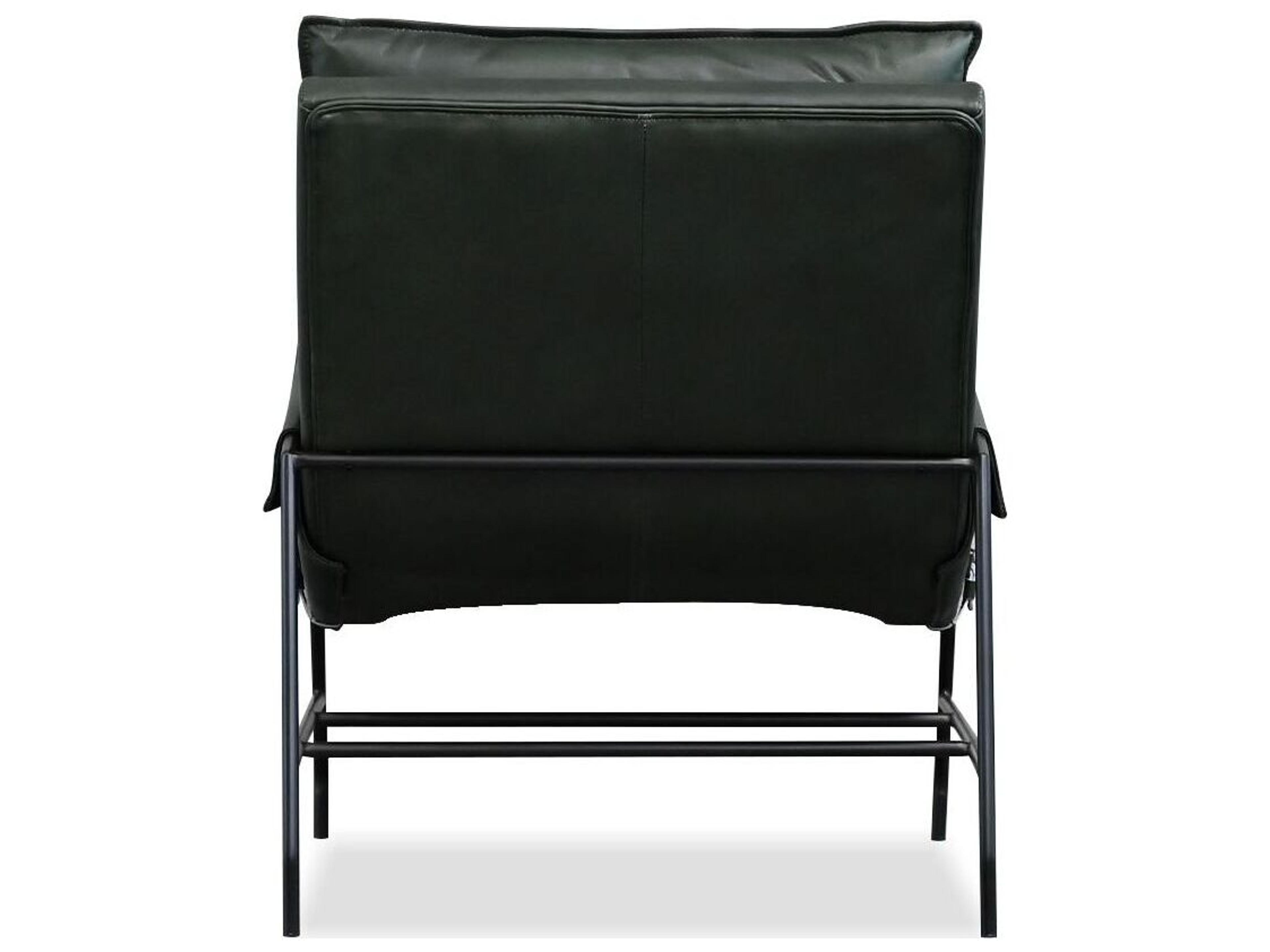Mobital Meier Green Leather Accent Chair