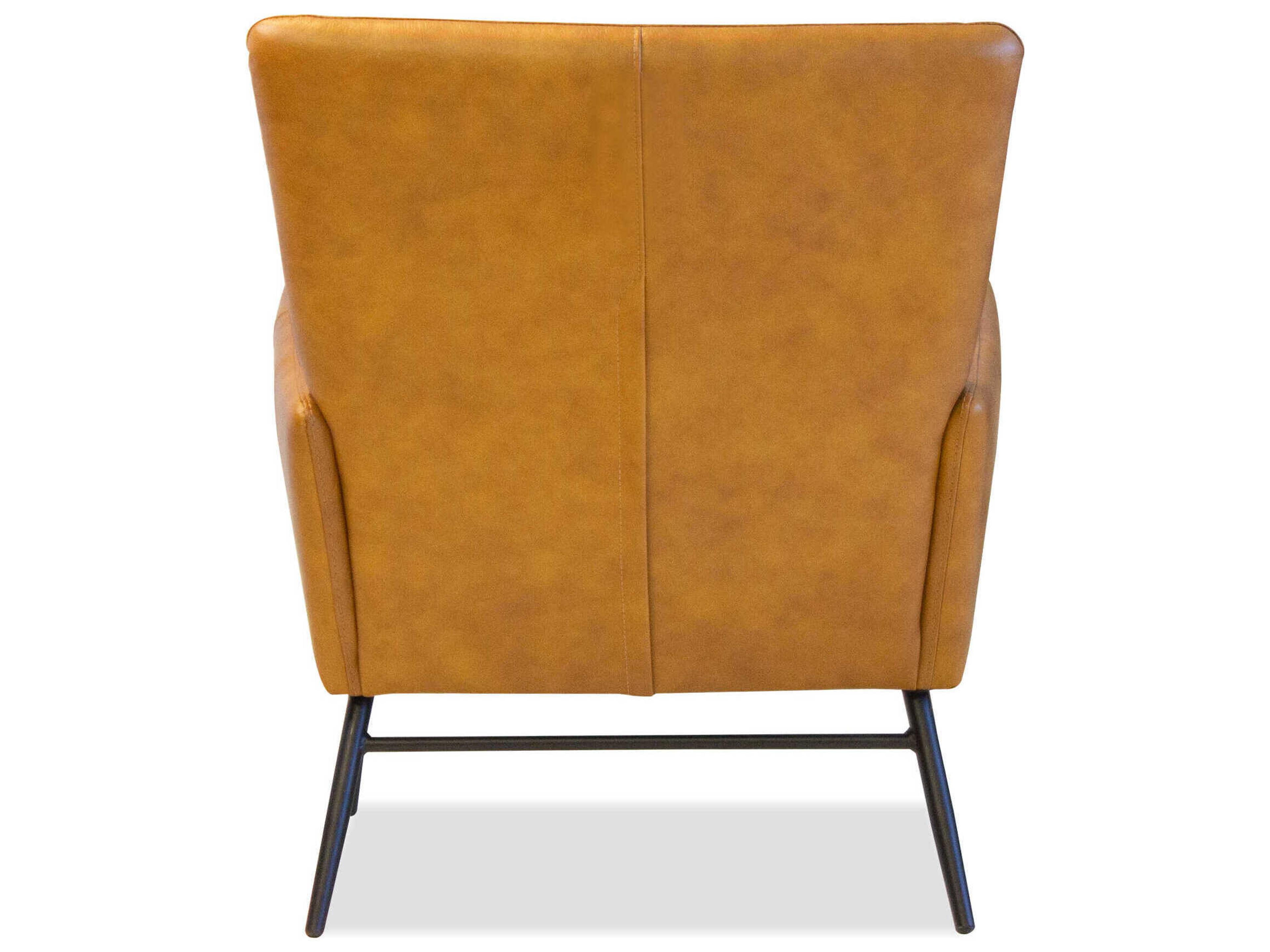 Mobital Morisson Brown Leather Accent Chair