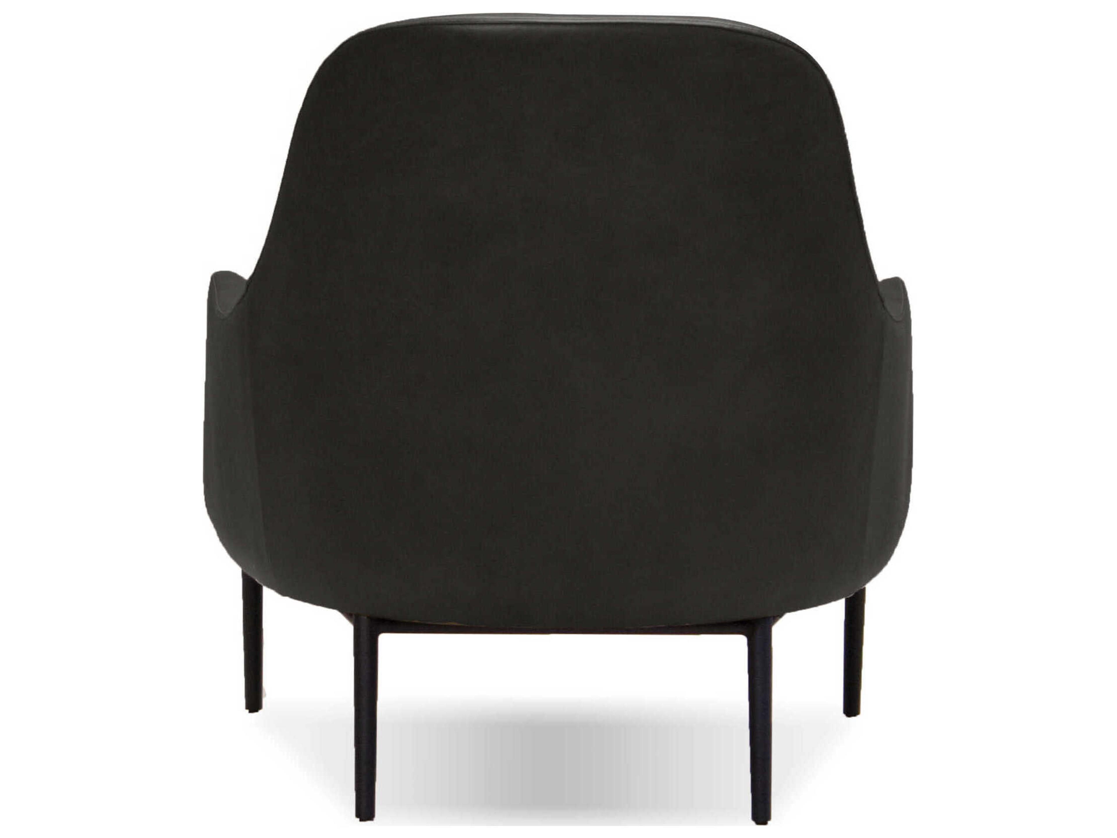 Mobital Swoon Black Leather Accent Chair