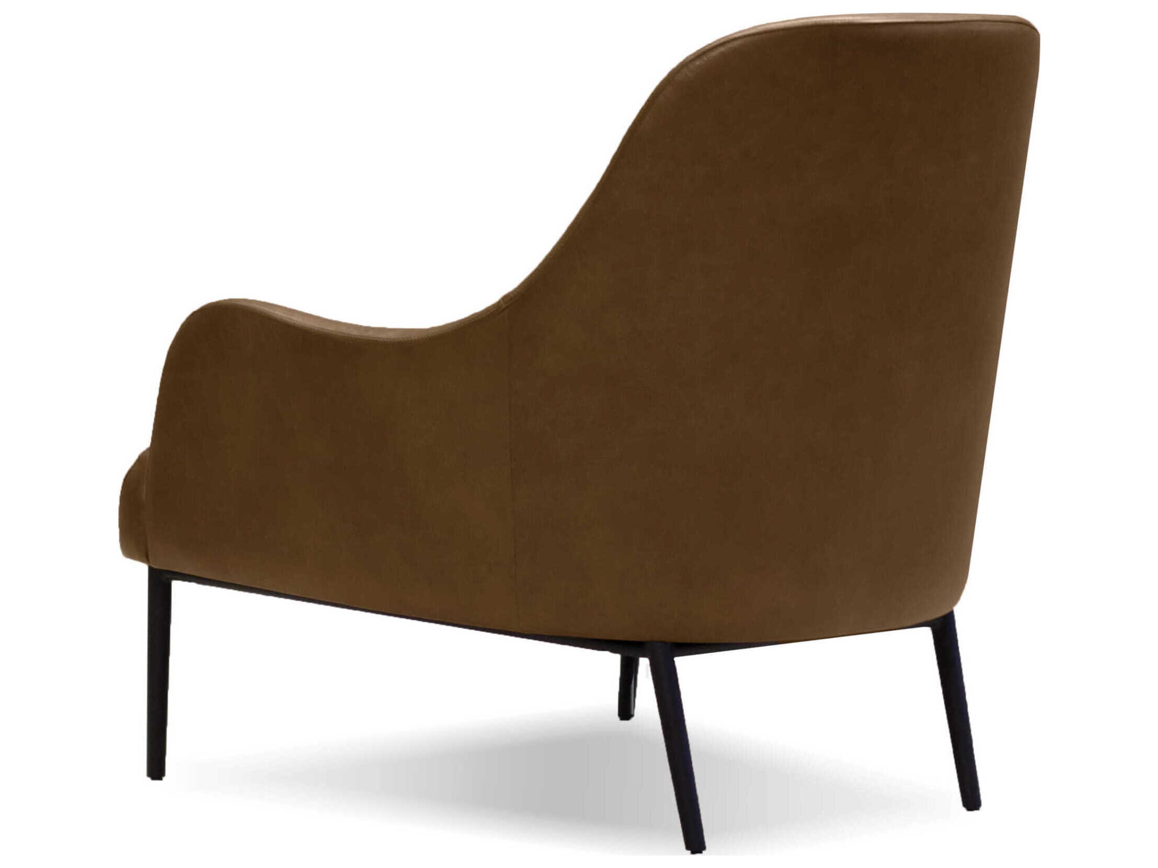 Mobital Swoon Brown Leather Accent Chair