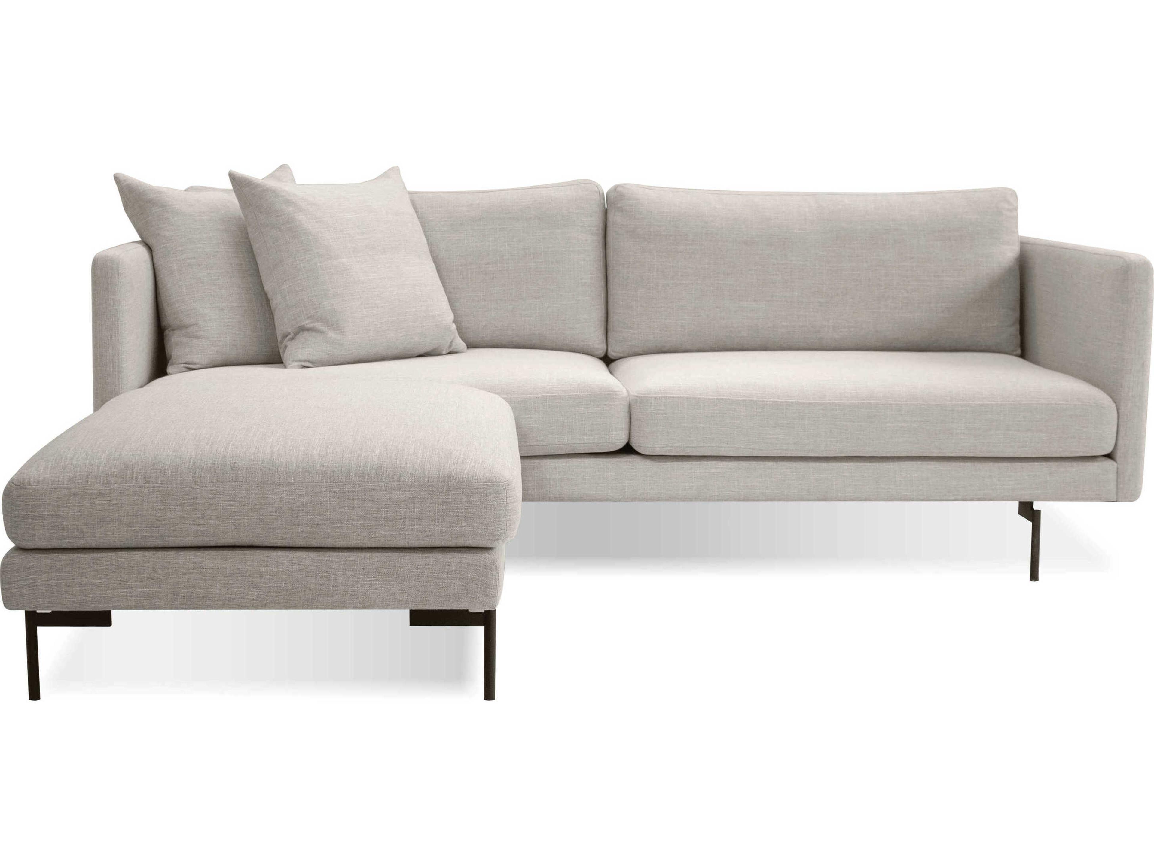 Mobital Tux Light Grey Upholstered Ottoman