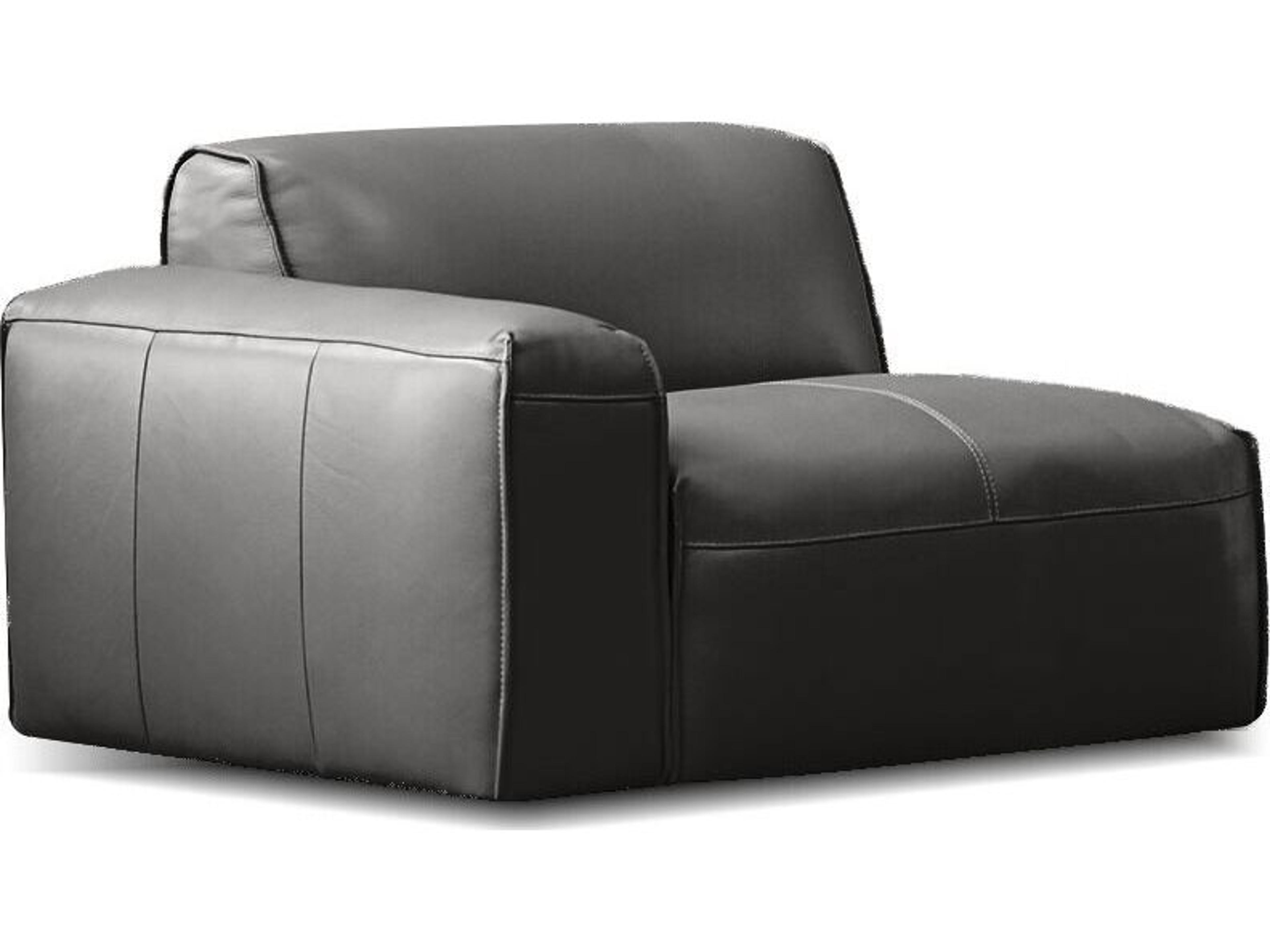 Boone Gray Leather Modular Chair